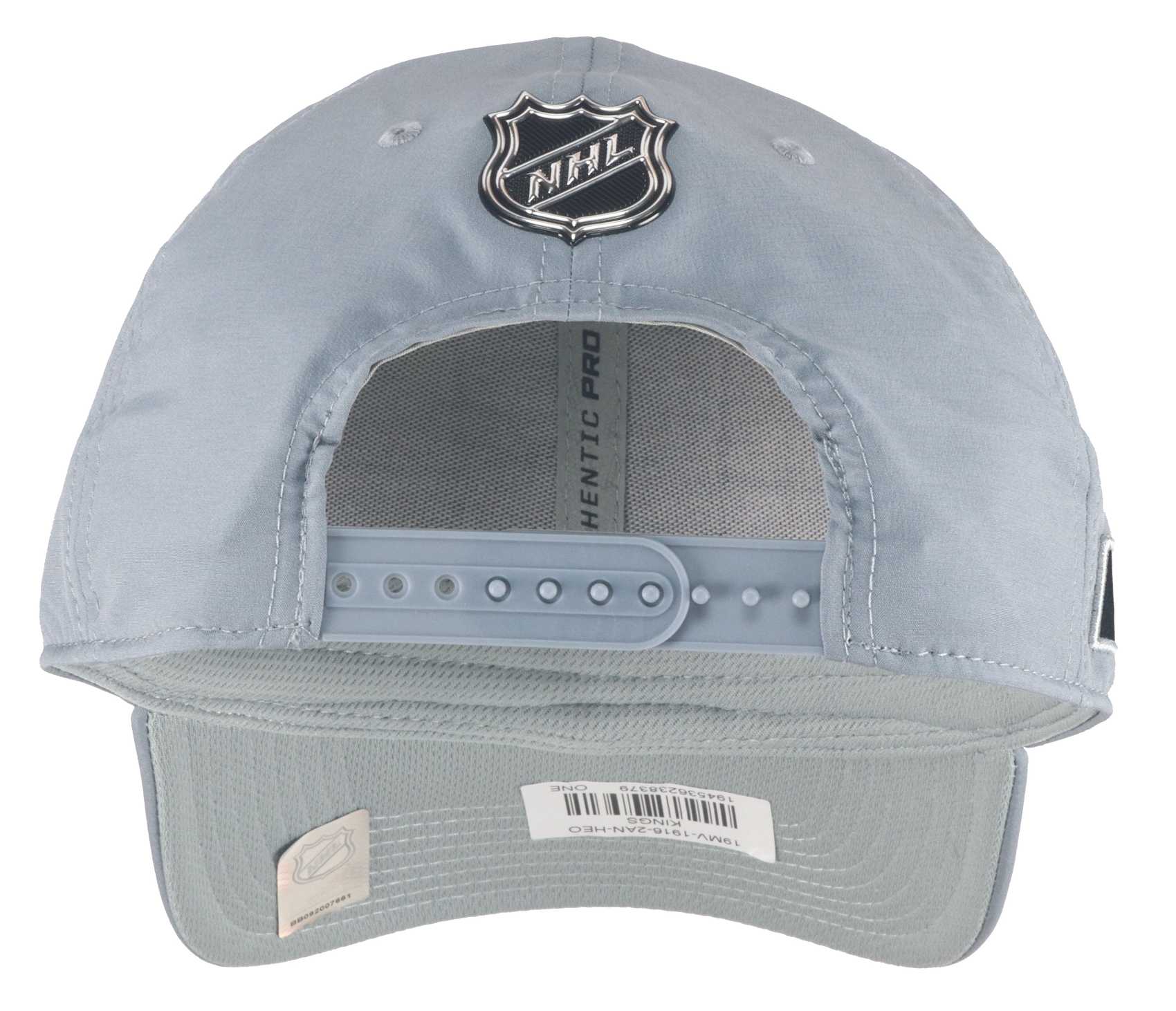 Los Angeles Kings NHL Authentic Pro Home Ice Structured Curved Snapback Cap Grey Fanatics