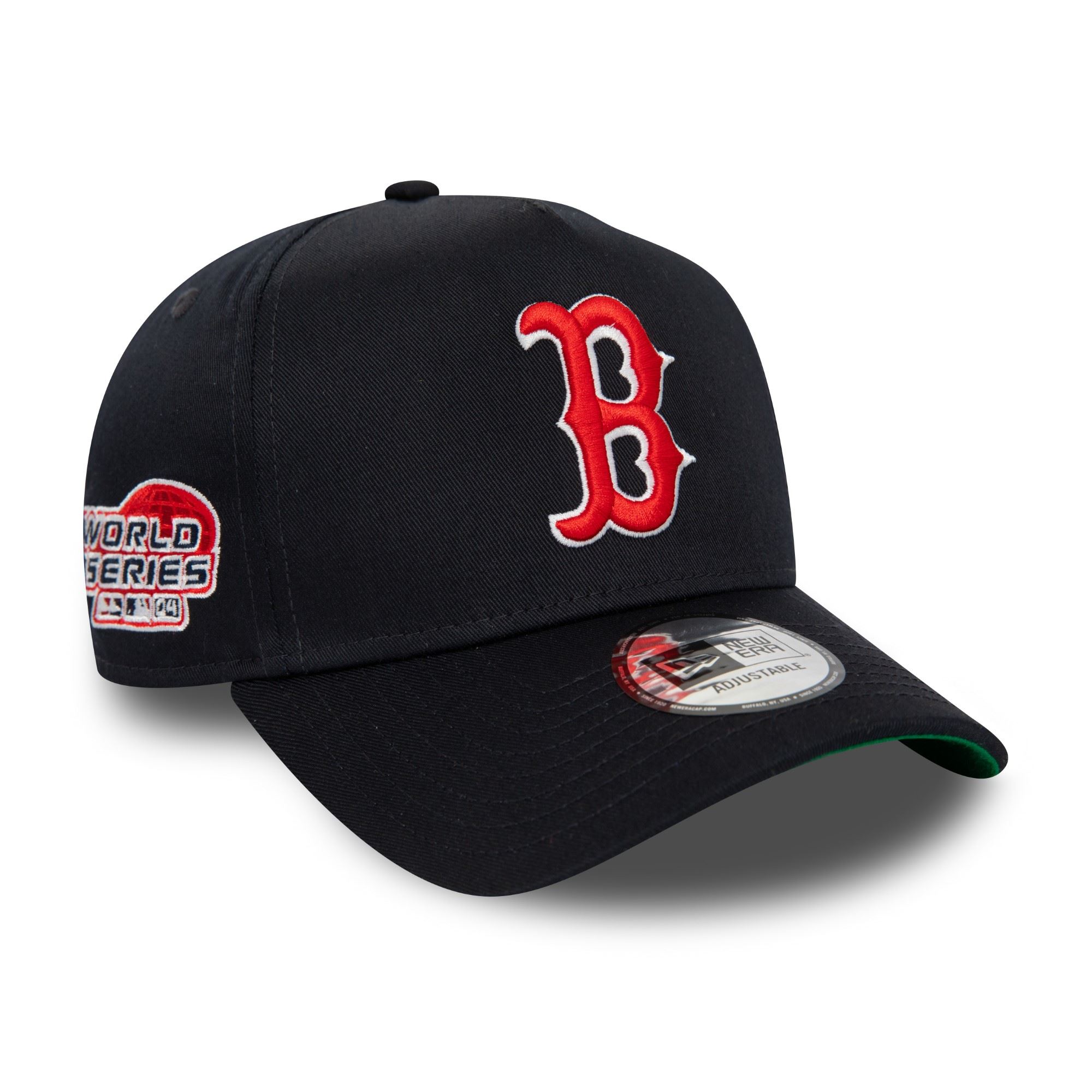 Boston Red Sox MLB World Series Patch Navy E-Frame Adjustable Cap New Era