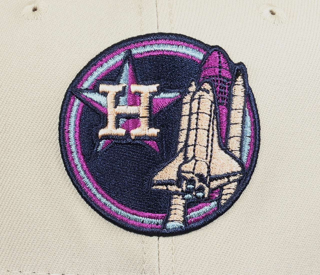 Houston Astros MLB Apollo 11 Sidepatch Beige Purple 59Fifty Basecap New Era