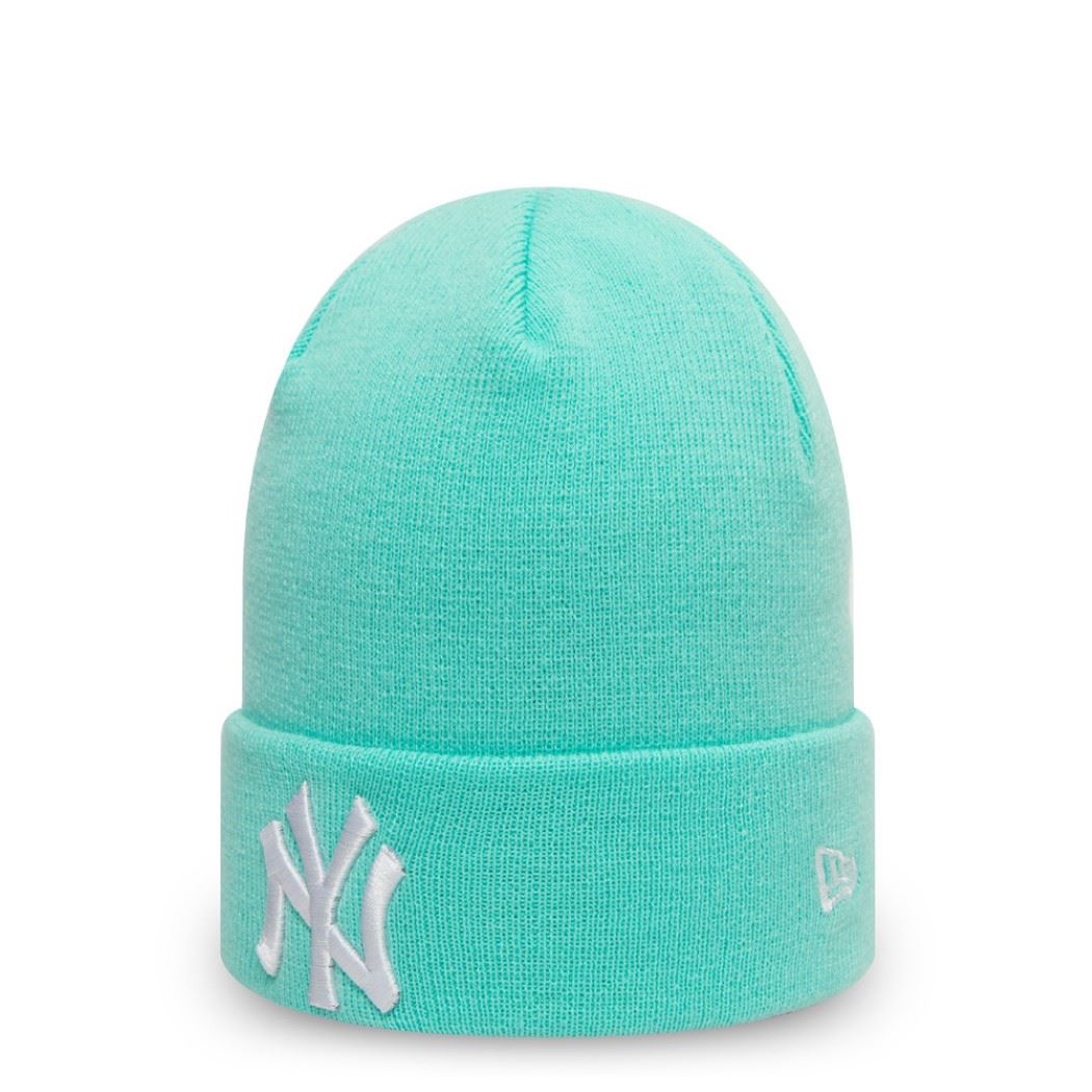 New York Yankees Turquoise MLB Pop Base Cuff Knit Women Beanie New Era