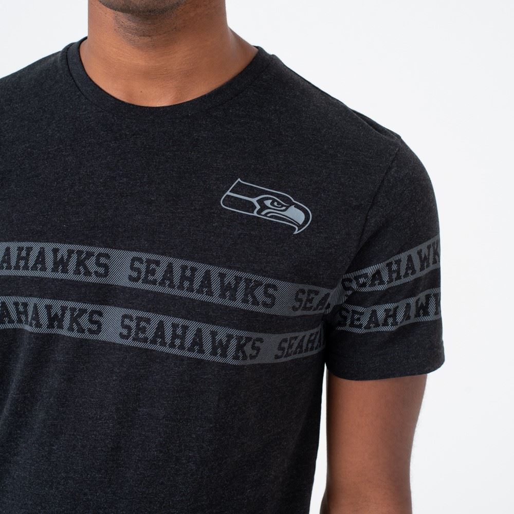 Seattle Seahawks NFL Tonal Black T- Shirt New Era