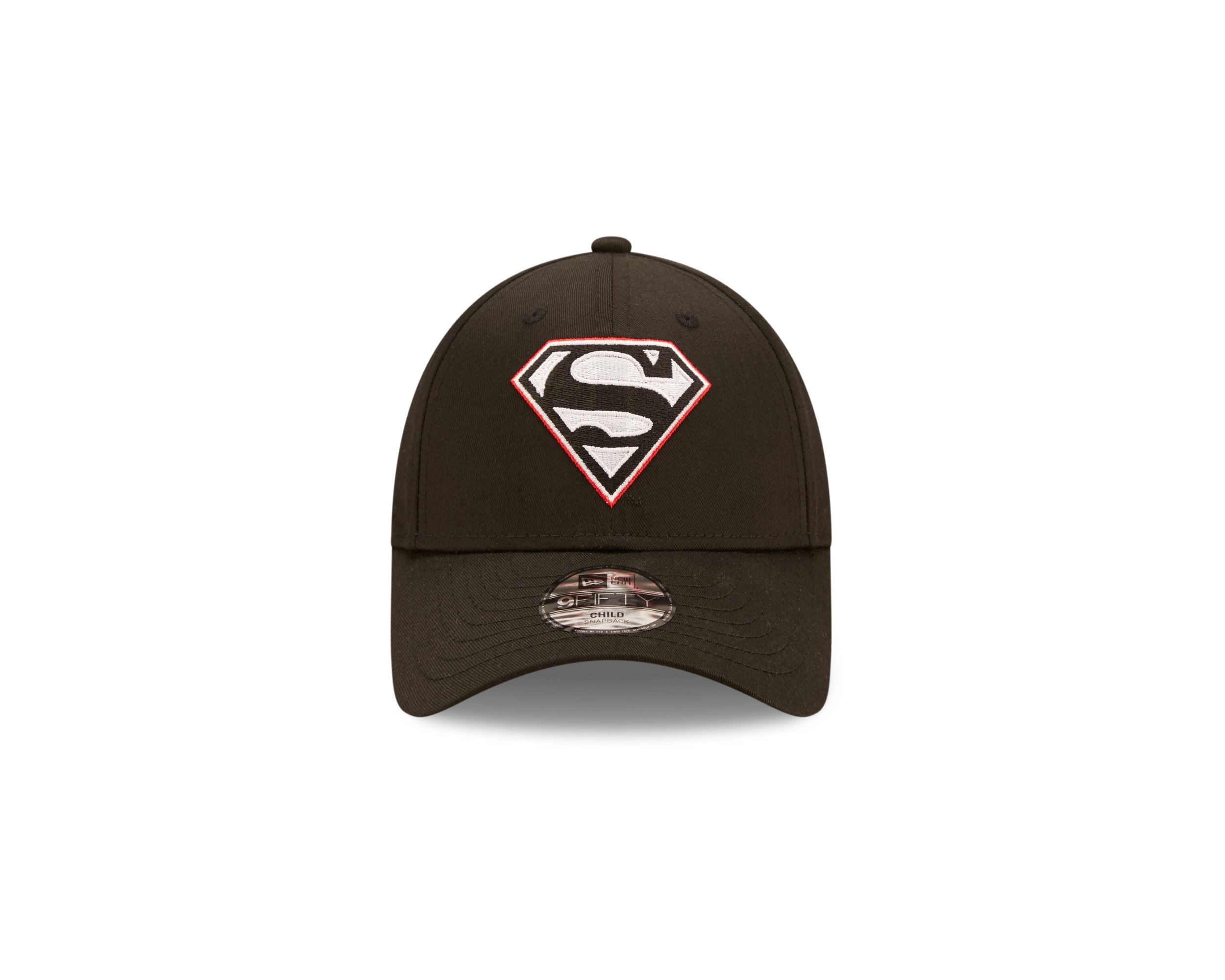 Superman Character Logo Black 9Forty Adjustable Kids Cap New Era
