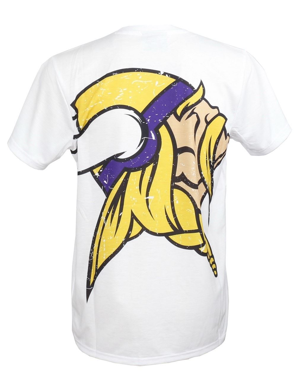 Minnesota Vikings Big Logo Back T-Shirt White New Era