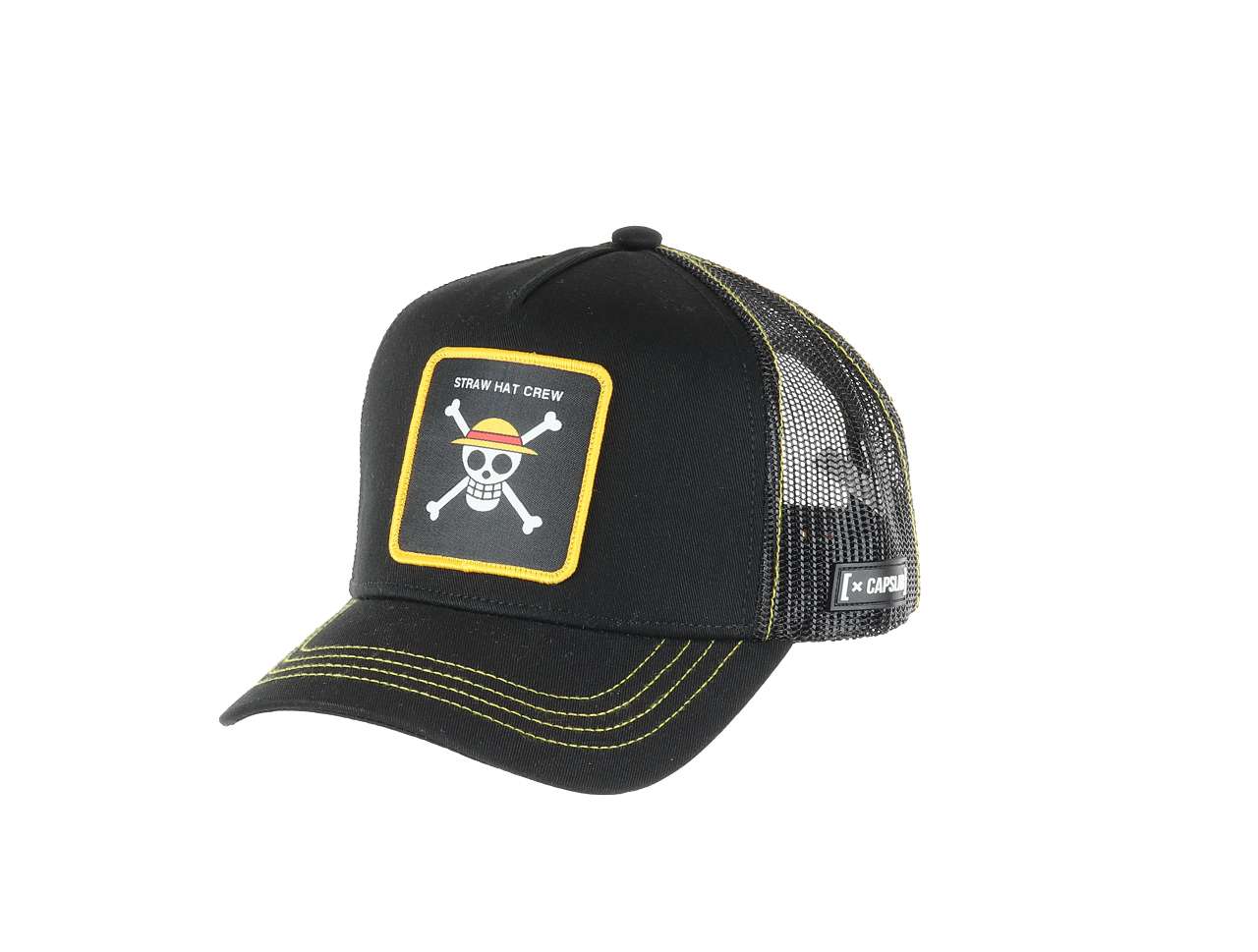 Straw Hat Crew One Piece Black Trucker Cap Capslab