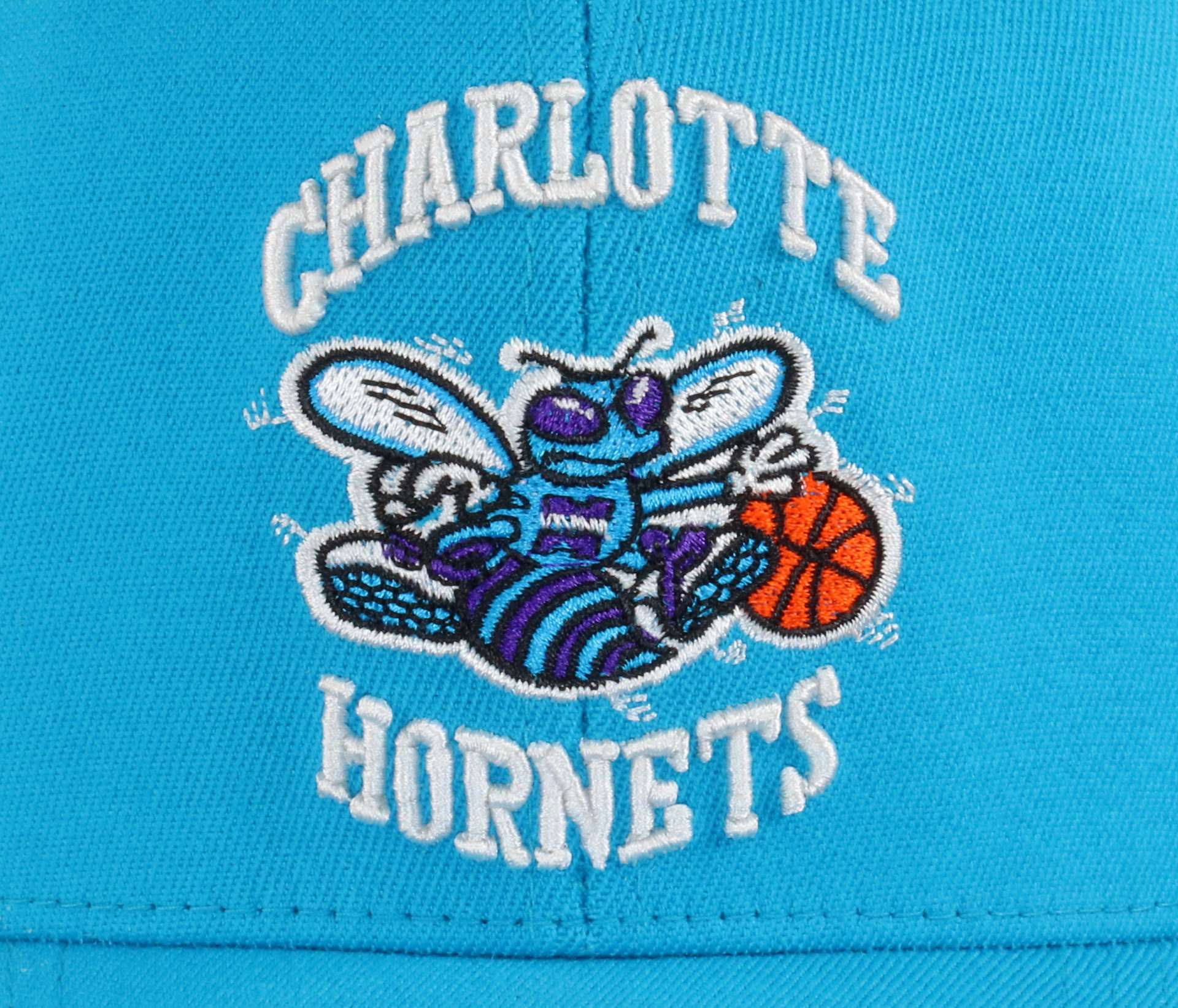 Charlotte Hornets Teal NBA Team Ground Stretch Snapback HWC Cap Mitchell & Ness
