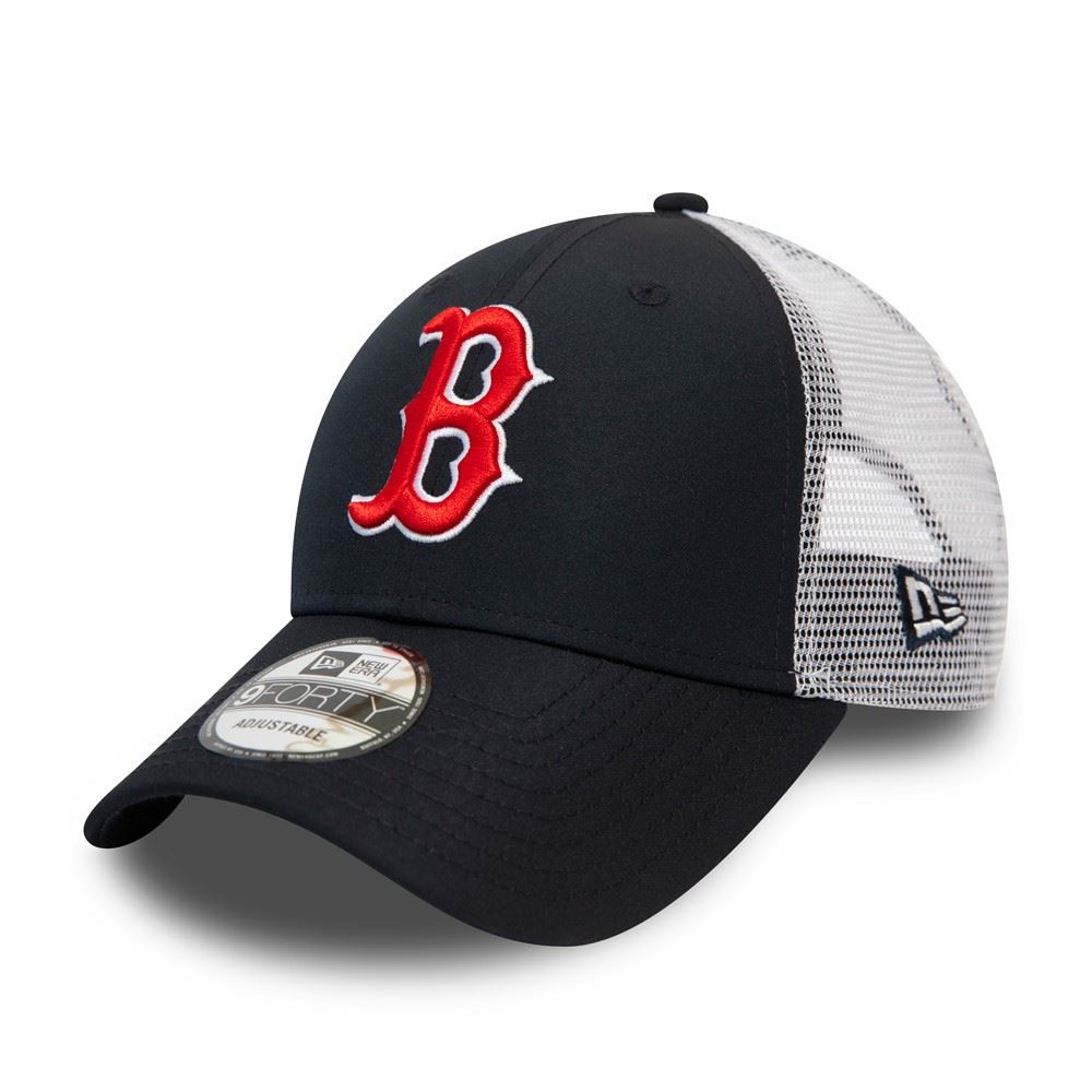 Boston Red Sox Summer League Navy 9Forty Trucker Strapback Cap New Era