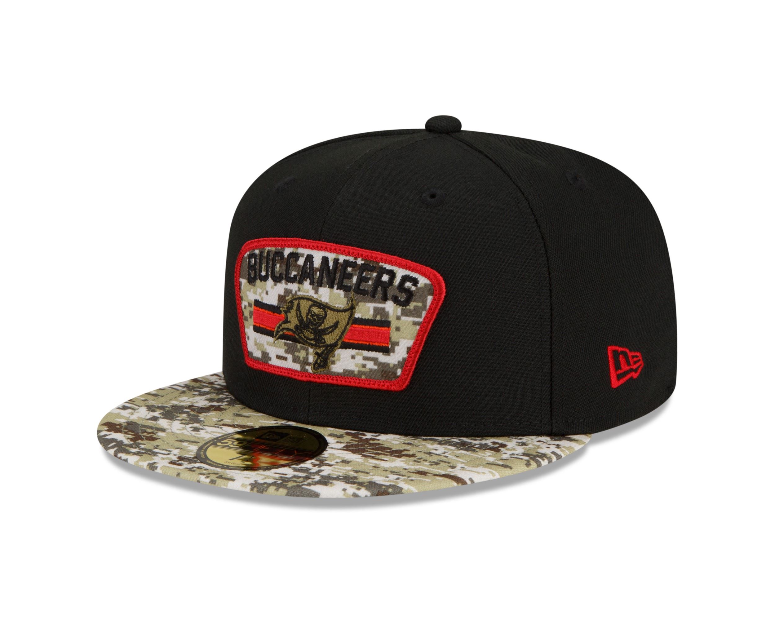 Tampa Bay Buccaneers NFL On Field 2021 Salute to Service Black 59Fifty Basecap New Era