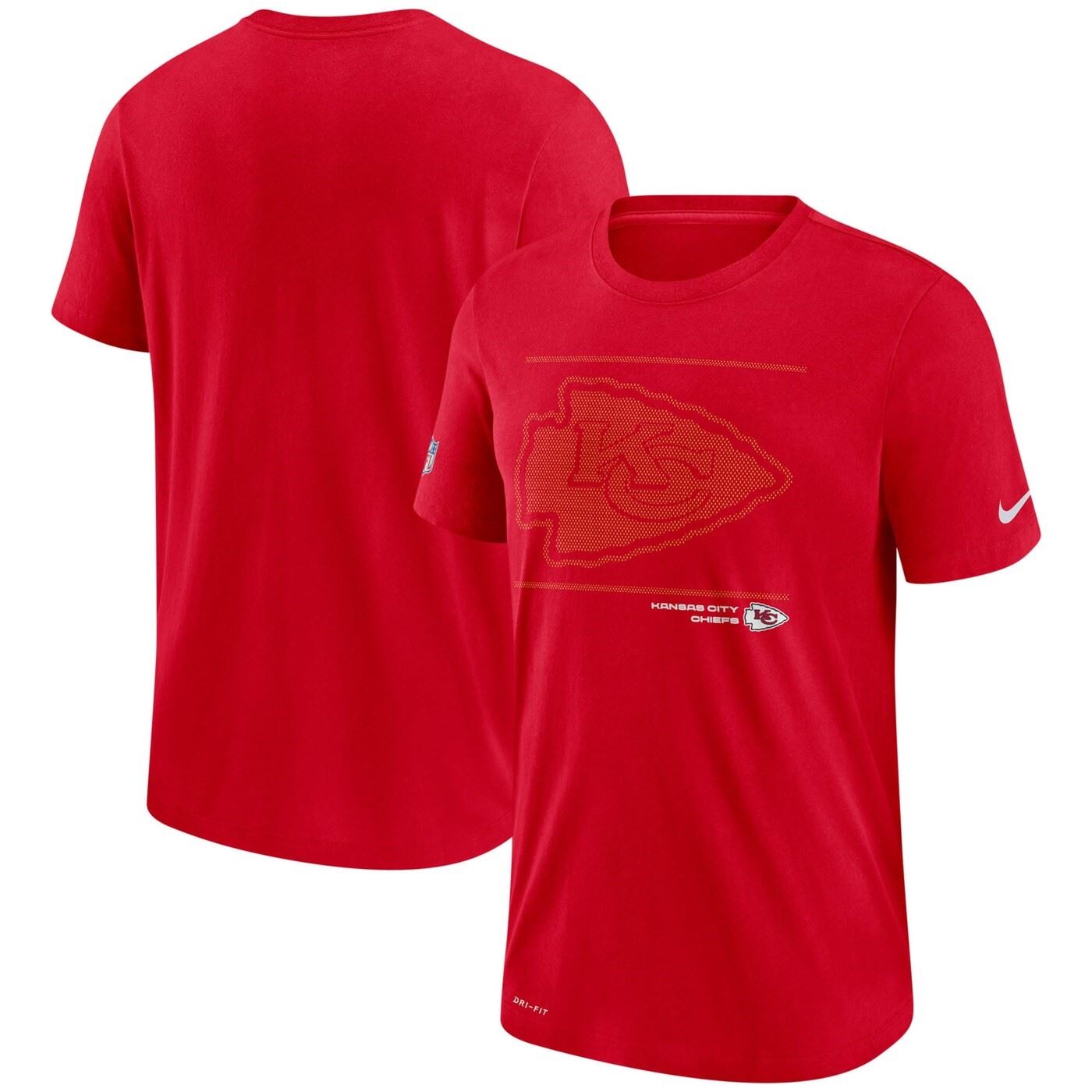 Kansas City Chiefs NFL DFCT Team Issue Tee Red T-Shirt Nike
