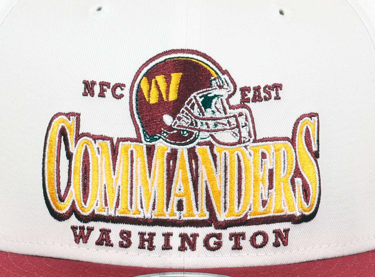 Washington Commanders NFL White Original Teamcolour Helmet Red 9Fifty Snapback Cap New Era