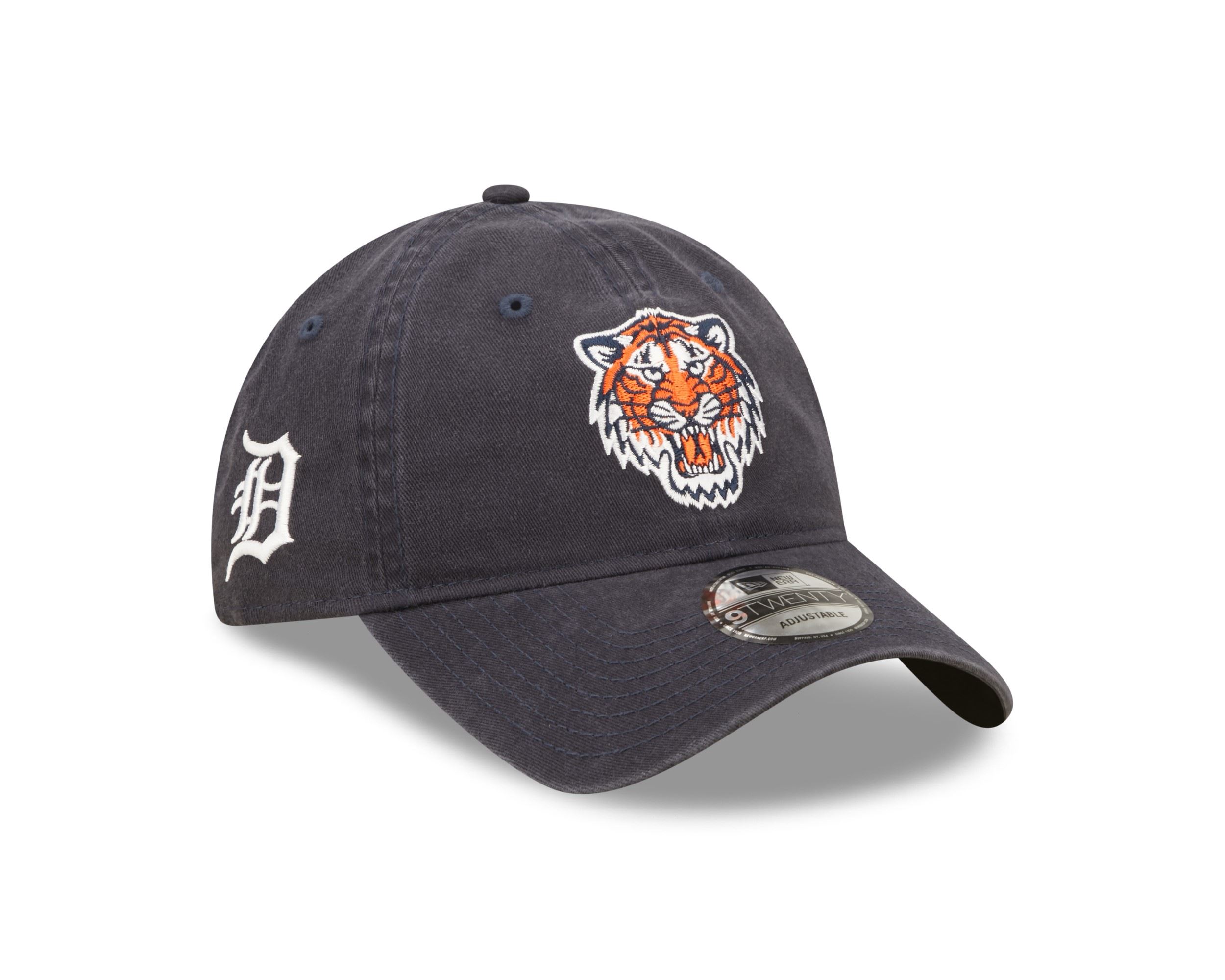 Detroit Tigers MLB Team Patch Navy 9Twenty Unstructured Strapback Cap New Era