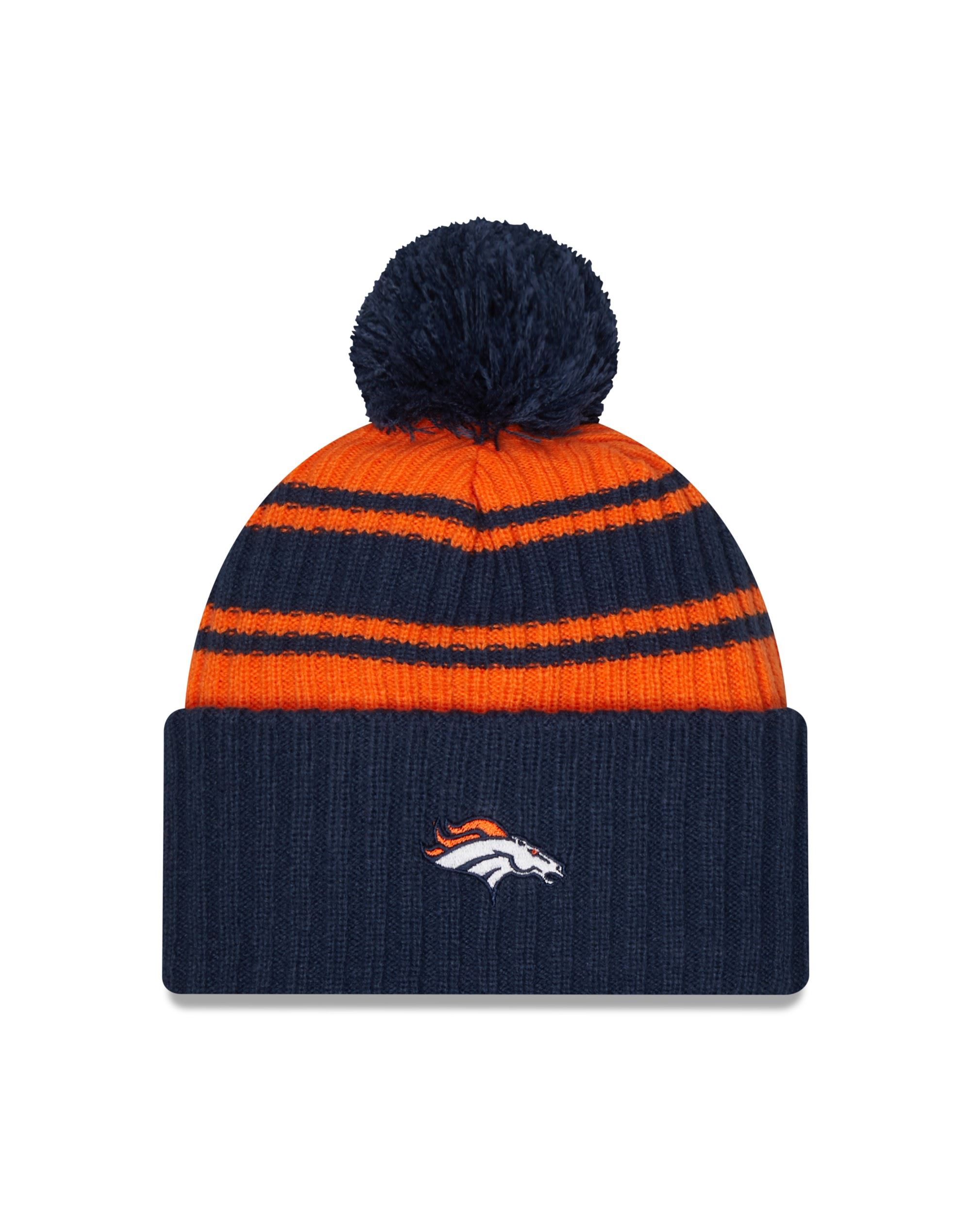 Denver Broncos NFL 2022 Sideline Sport Knit Blue Orange Beanie New Era