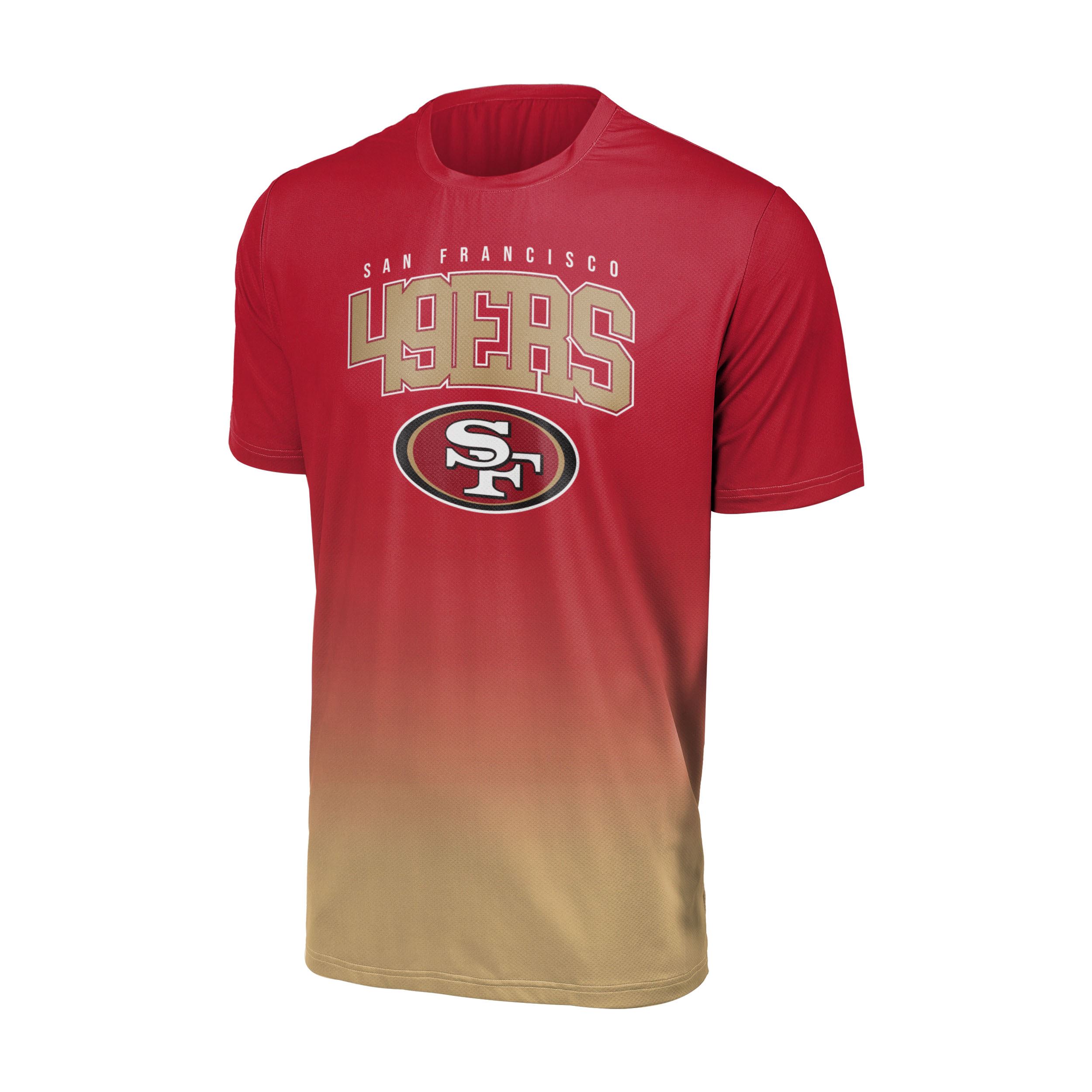 San Francisco 49ers NFL Gradient Mesh Jersey Short Sleeve Herren T-Shirt Foco
