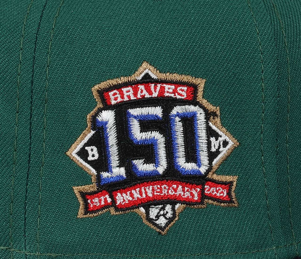 Atlanta Braves MLB 150th Anniversary Sidepatch Emerald Green 59Fifty Basecap New Era