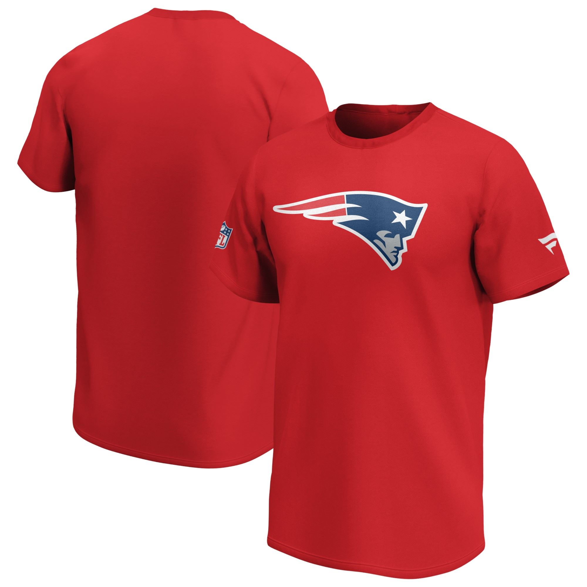 New England Patriots Red NFL Mid Essentials Crest T-Shirt Fanatics