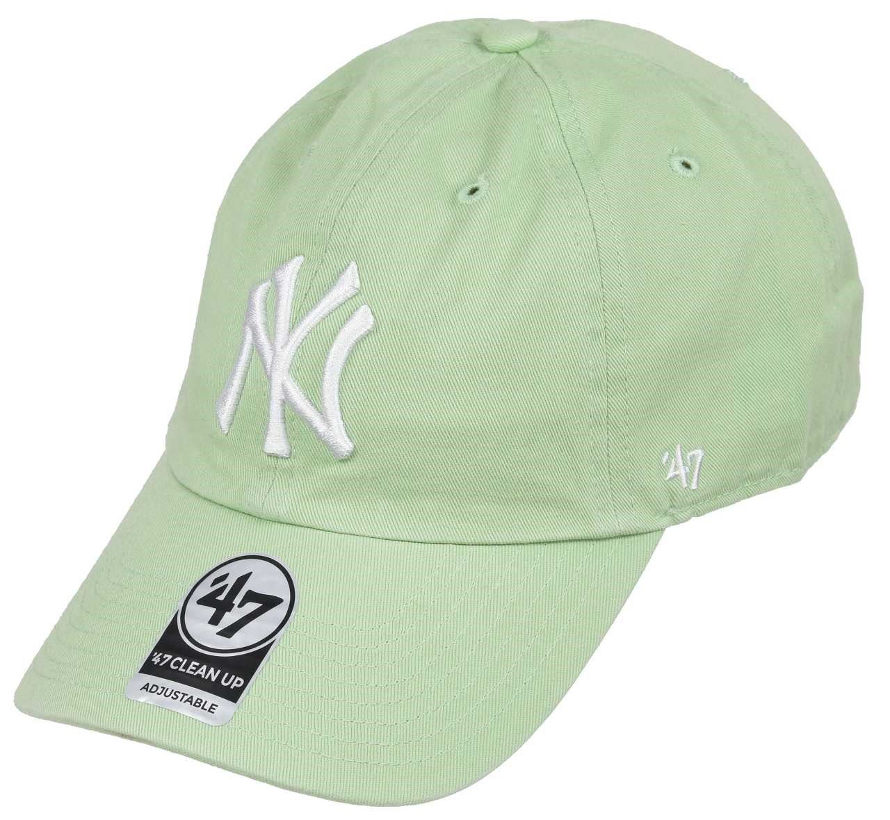 New York Yankees MLB Clean Up Mint/ White  Adjustable Cap 47 Brand 