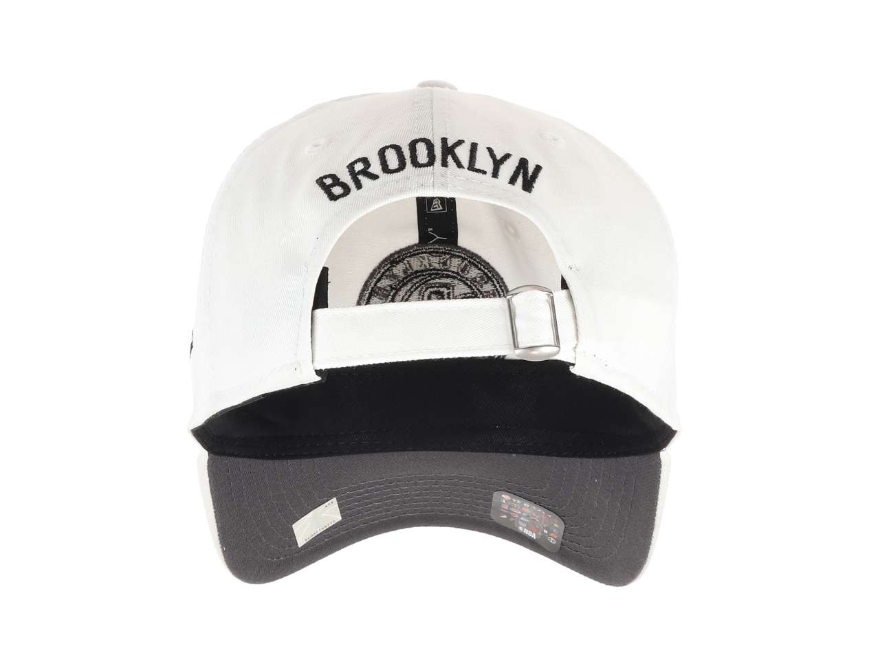 Brooklyn Nets NBA Team White 9Twenty Unstructured Strapback Cap New Era