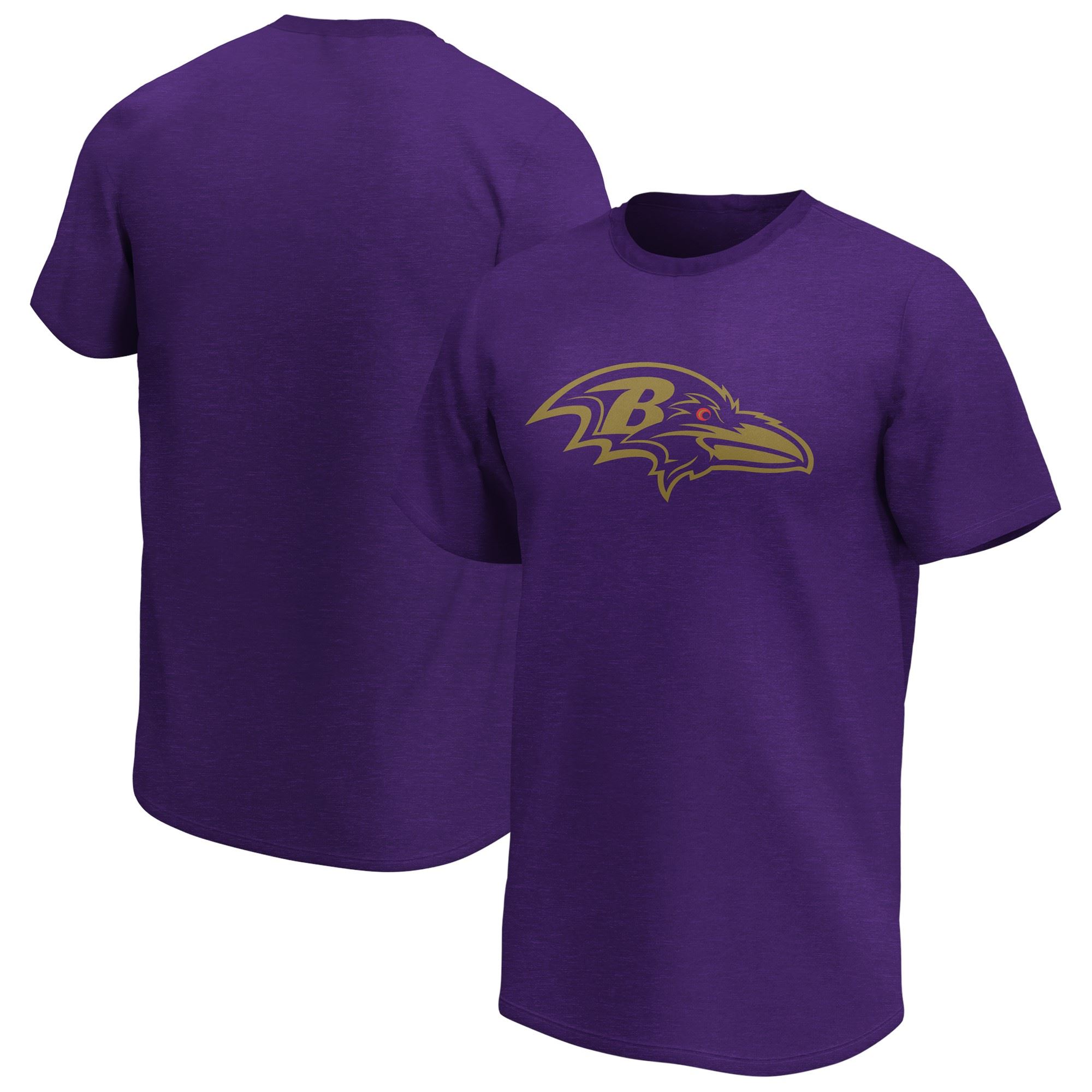 Baltimore Ravens NFL Mono Premium Marl Graphic T-Shirt Fanatics