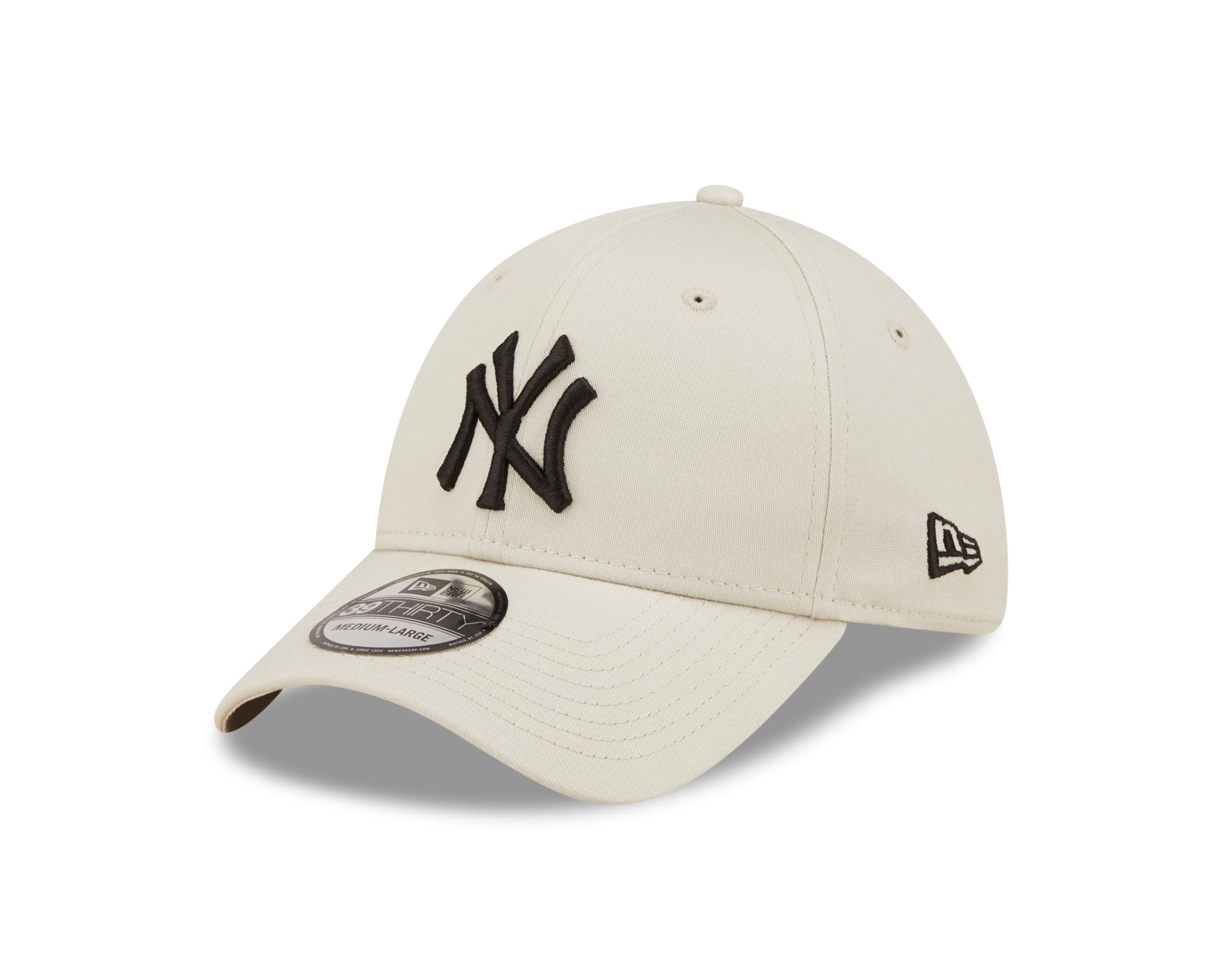 New York Yankees MLB League Essential Beige Black 39Thirty Stretch Cap New Era