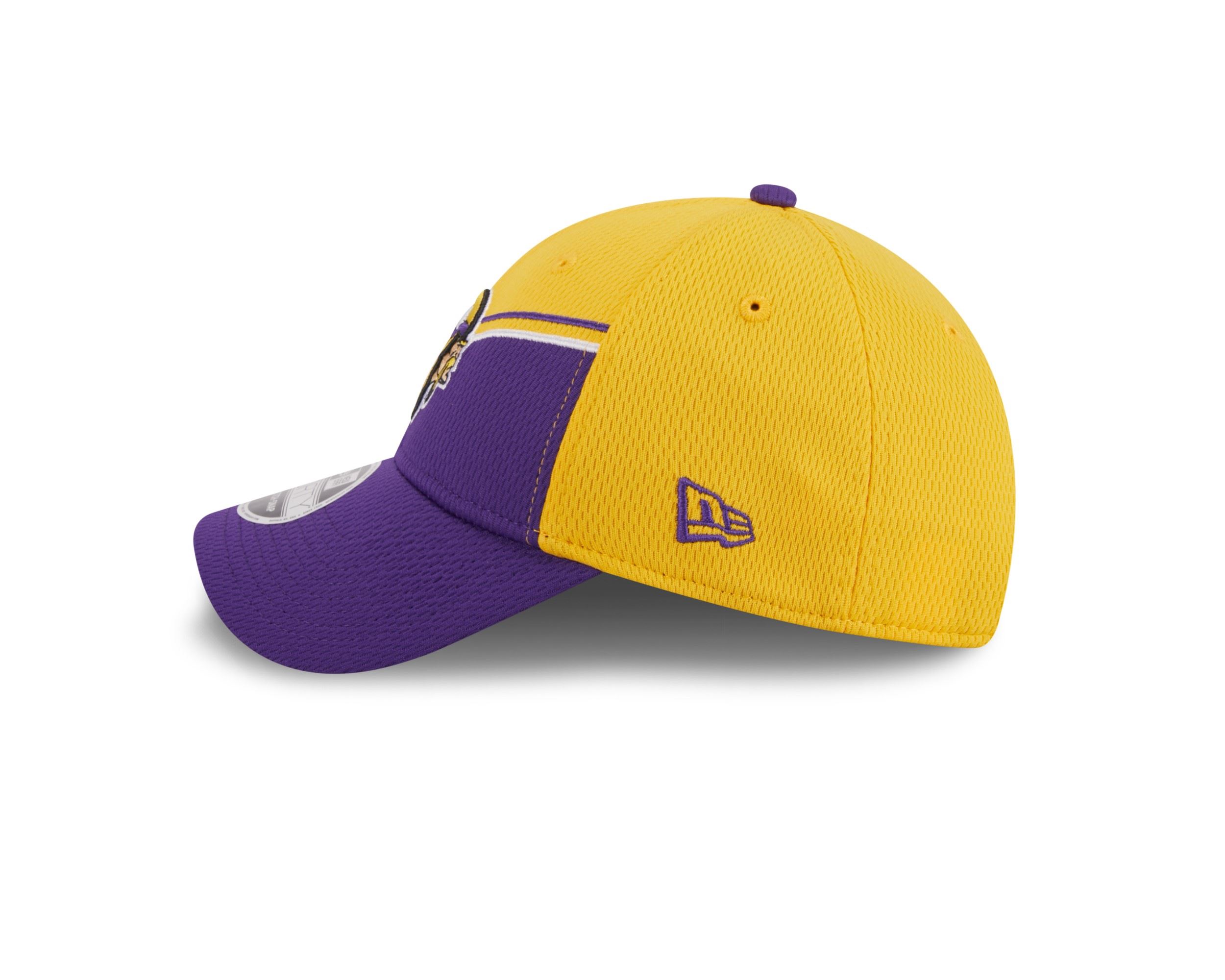 Minnesota Vikings NFL 2023 Sideline Yellow Purple 9Forty Stretch Snapback Cap New Era