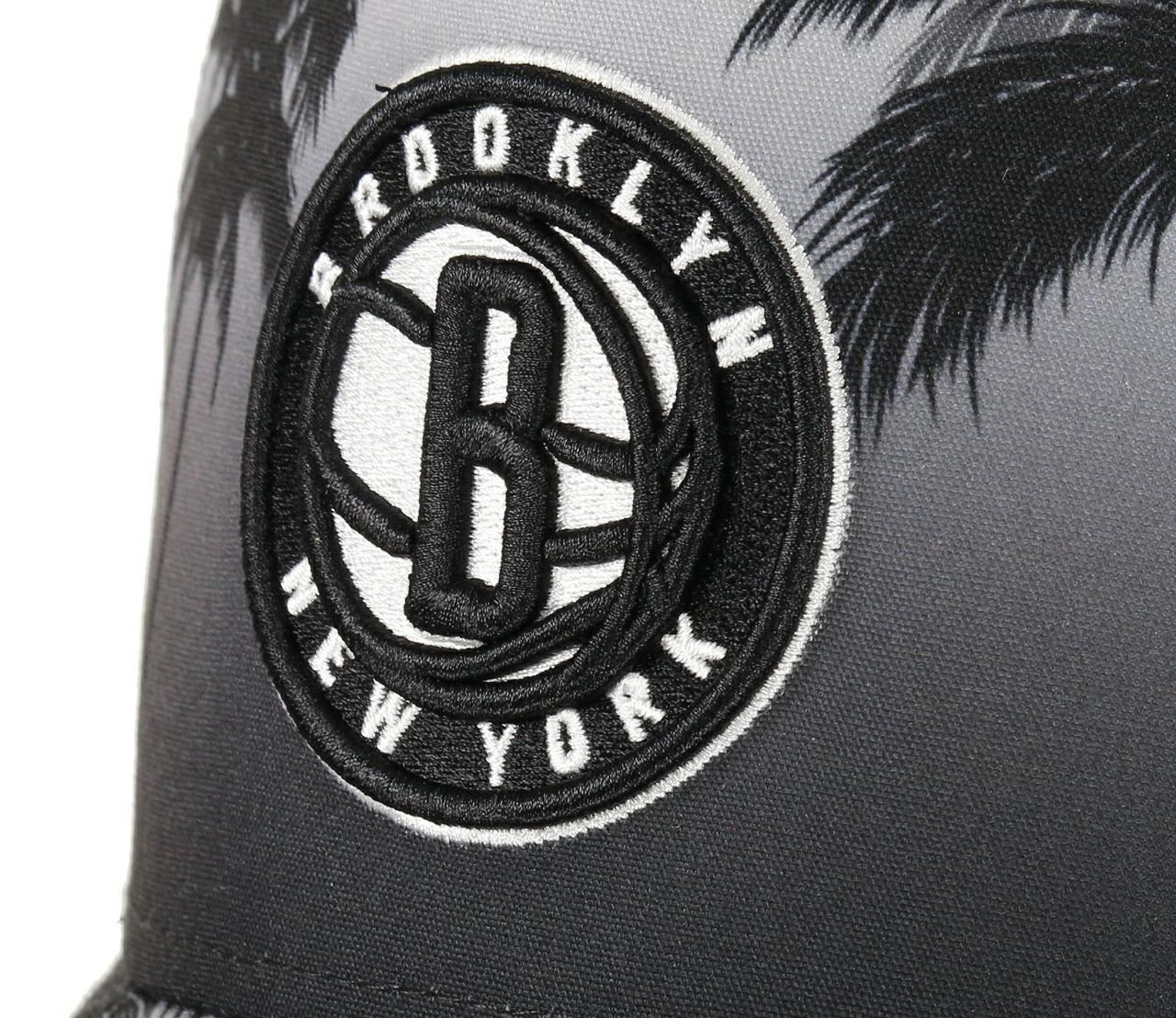 Brooklyn Nets NBA Palm Tree A-Frame Adjustable Trucker Cap New Era