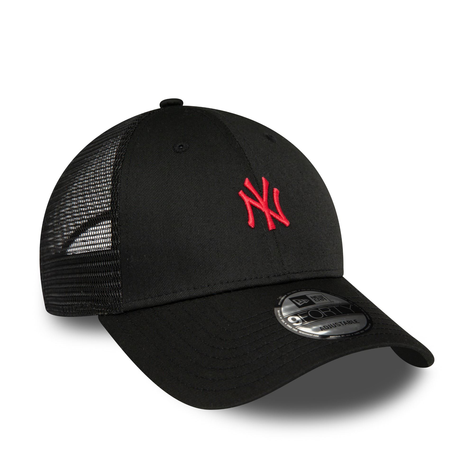 New York Yankees MLB Home Field Black 9Forty A-Frame Adjustable Trucker Cap New Era