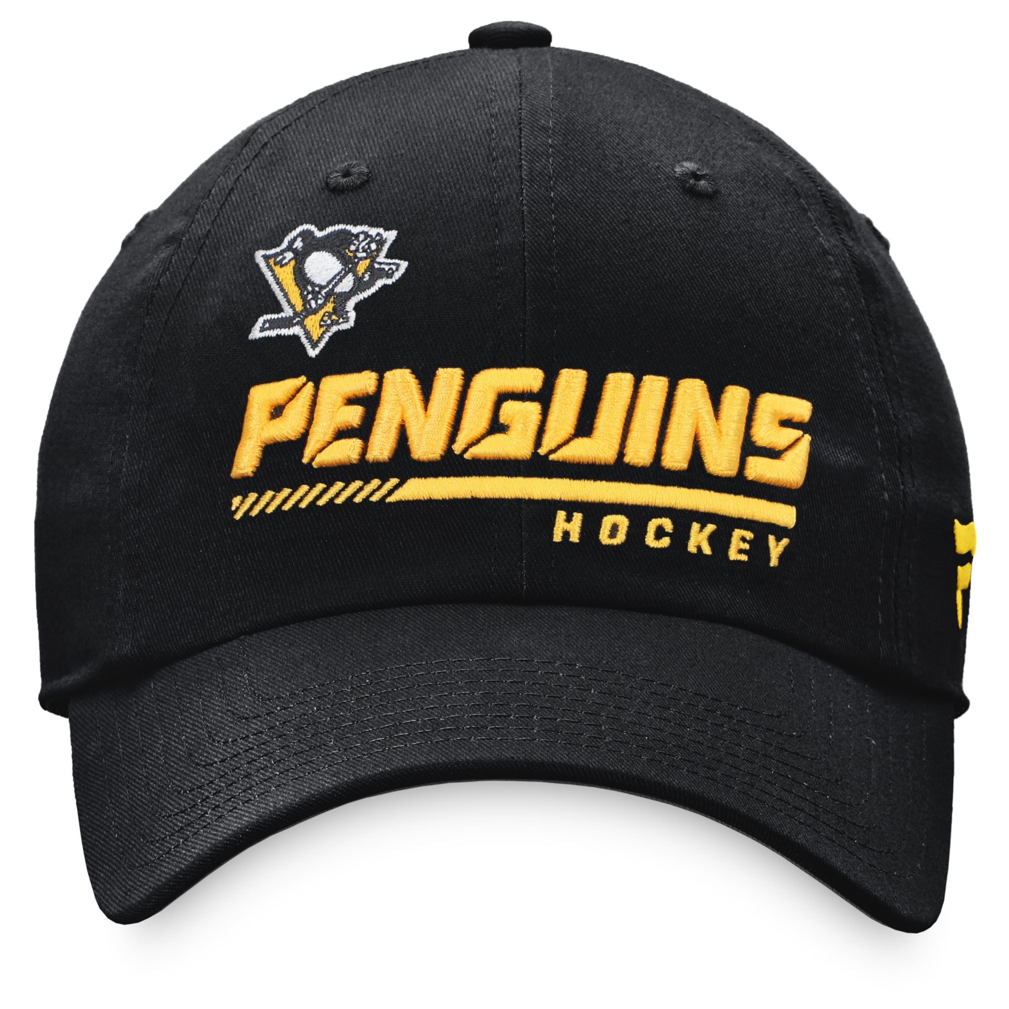 Pittsburgh Penguins NHL Authentic Pro Locker Room Curved Unstructured Strapback Cap Black  Fanatics