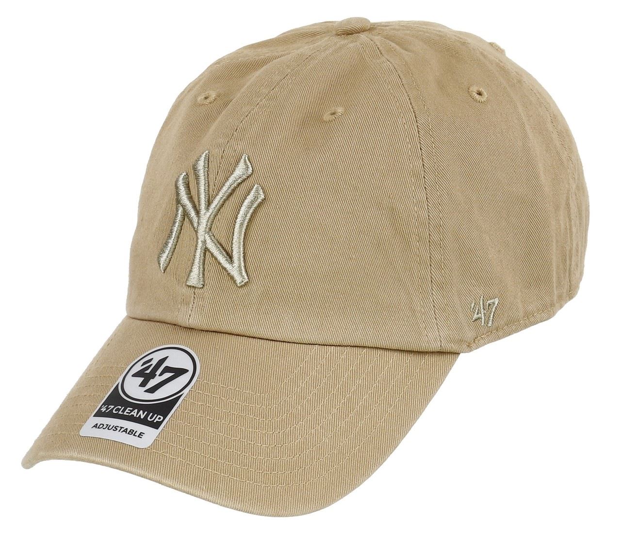 New York Yankees MLB Clean Up Khaki Adjustable Cap '47