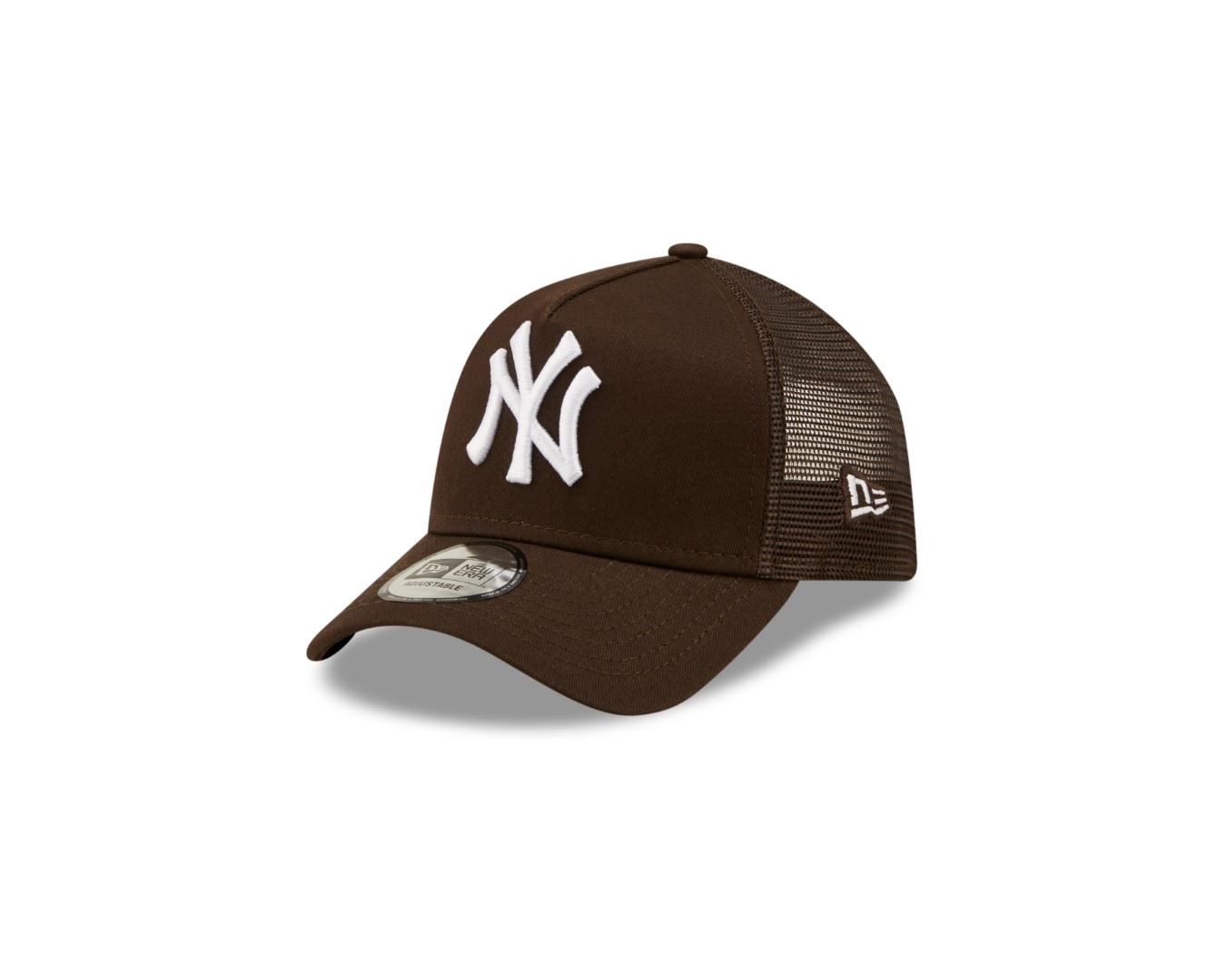 New York Yankees MLB League Essential Brown 9Forty Kids A-Frame Adjustable Trucker Cap New Era