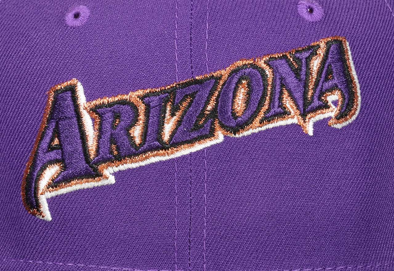 Arizona Diamondbacks MLB Cooperstown World Series 2001 Purple Black 59Fifty Basecap New Era
