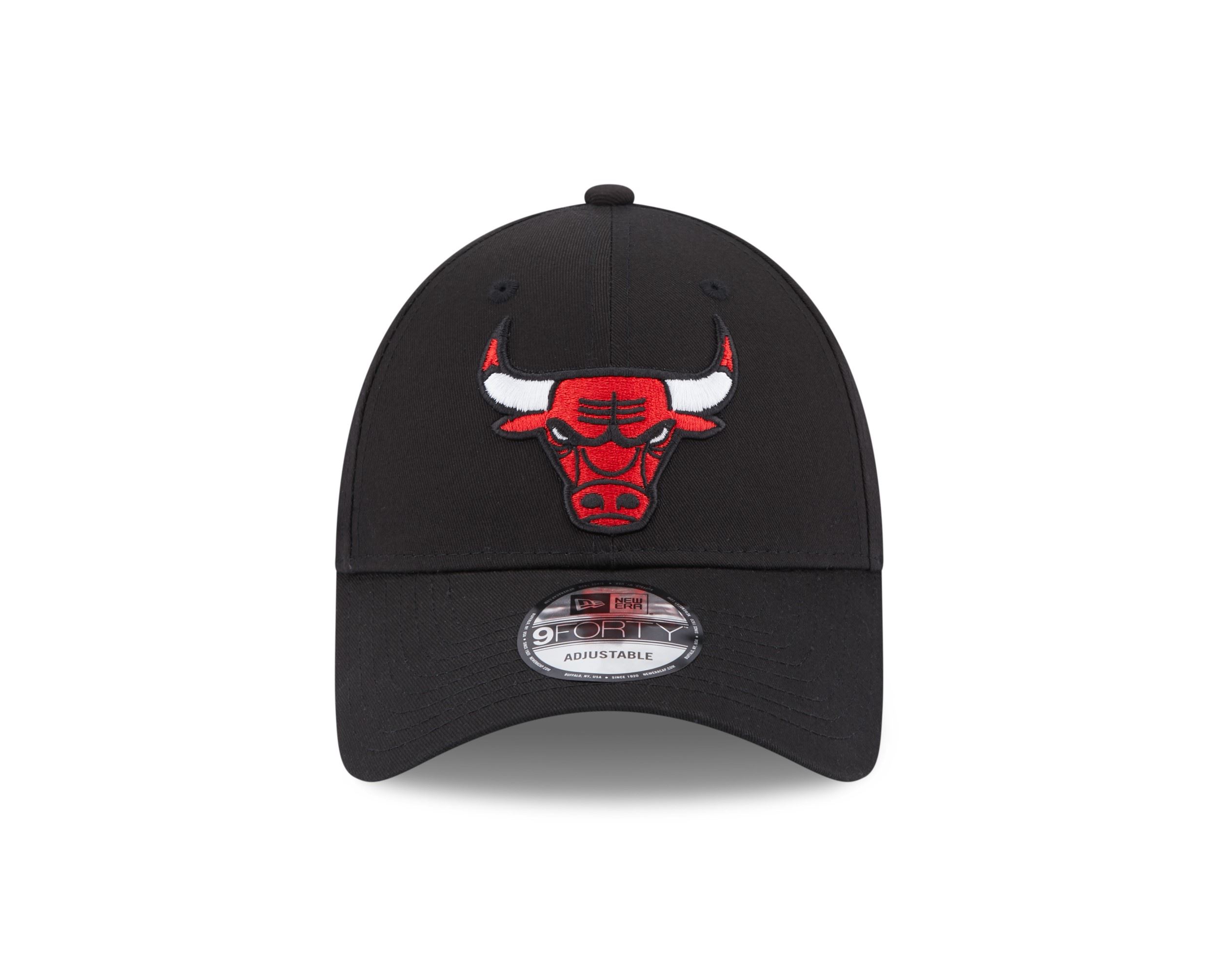 Chicago Bulls NBA Team Side Patch Black 9Forty Adjustable Cap New Era