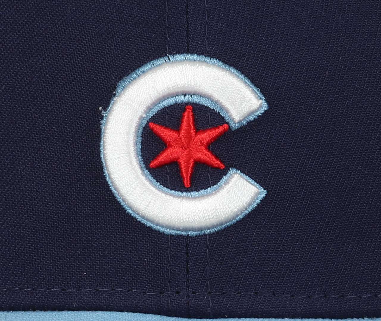 Chicago Cubs MLB Wrigleyville 39Thirty Stretch Cap Light Blue Navy New Era