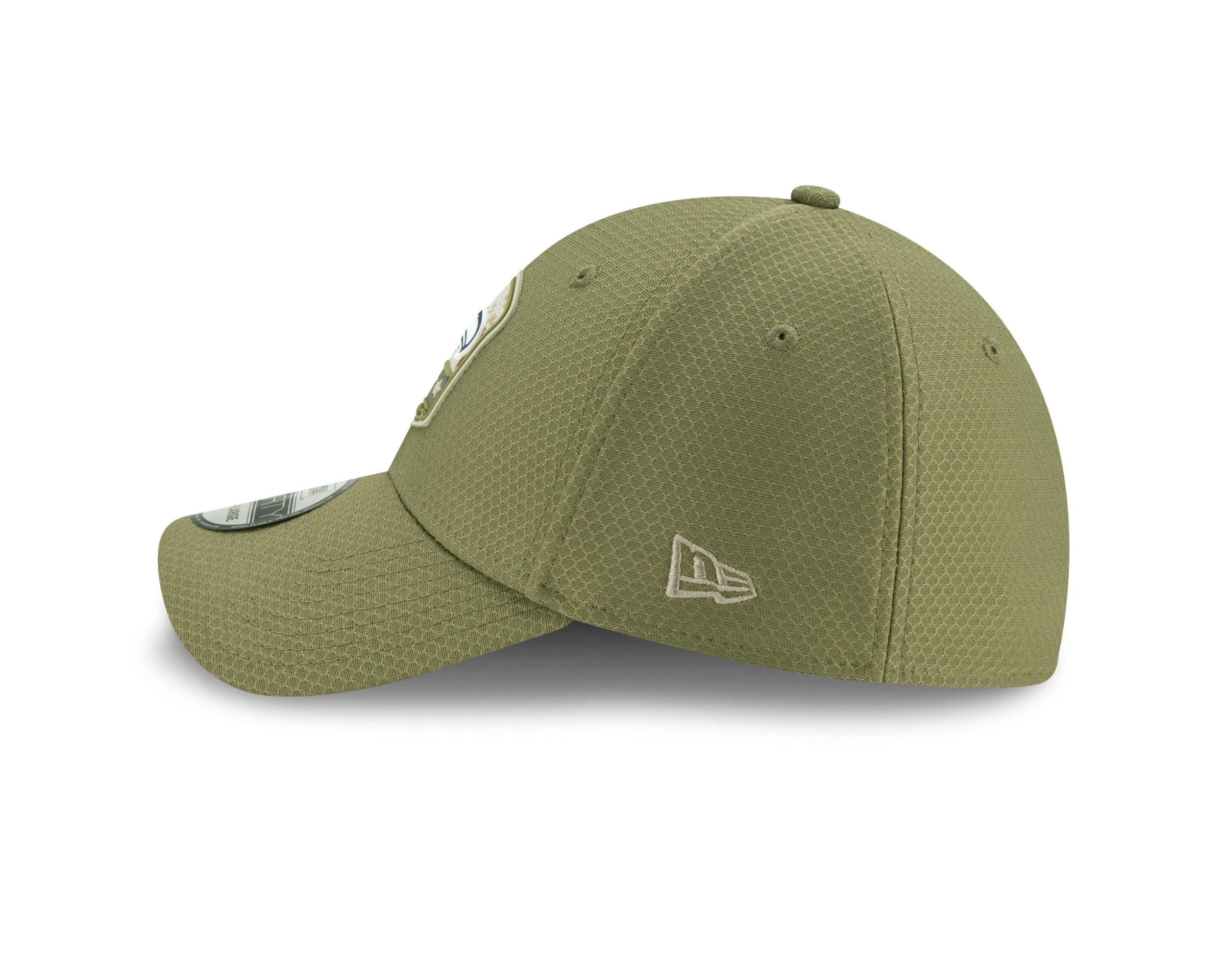 Seattle Seahawks On Field 2019 Salute to Service Olive 39Thirty Cap New Era