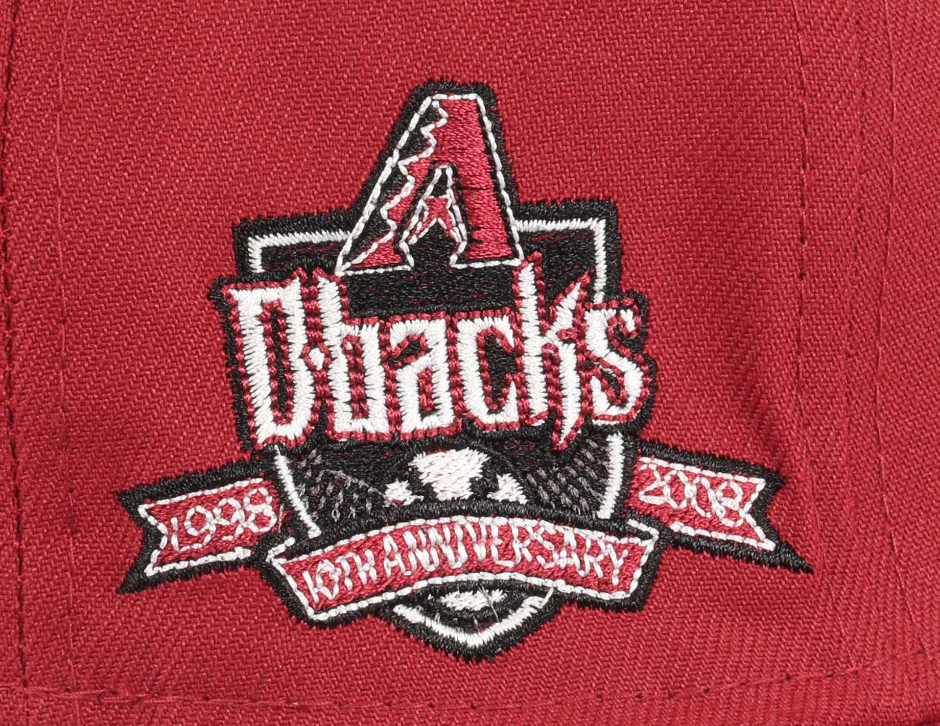 Arizona Diamondbacks MLB  Cooperstown 10th Anniversary Sidepatch Red Pinot Sky 59Fifty Basecap New Era