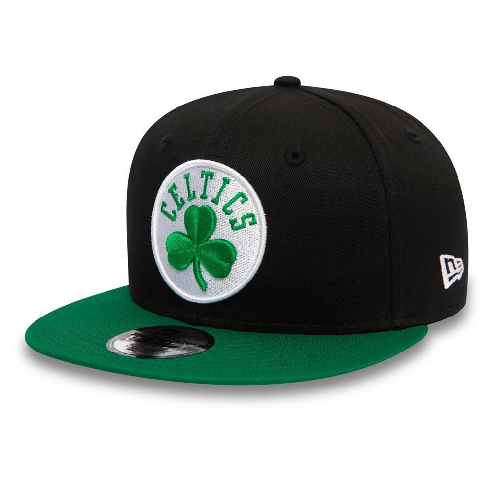 Boston Celtics NBA Essential Schwarz Grün Verstellbare 9Fifty Snapback Cap New Era