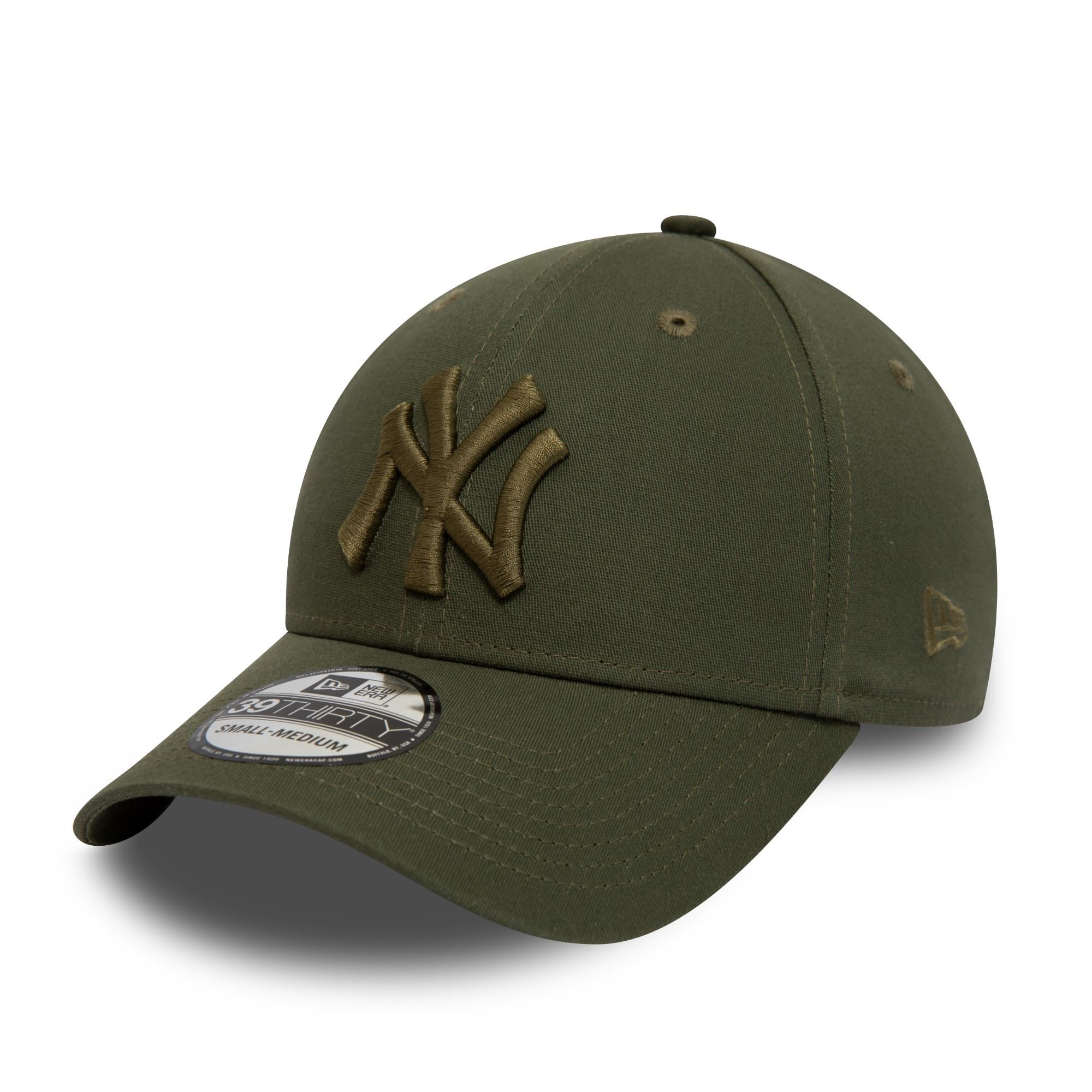 New York Yankees MLB League Essential Tonal Olive 39Thirty Stretch Cap New Era