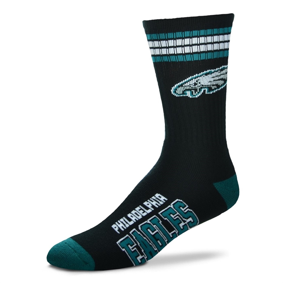 Philadelphia Eagles NFL 4-Stripe Deuce Socken For Bare Feet