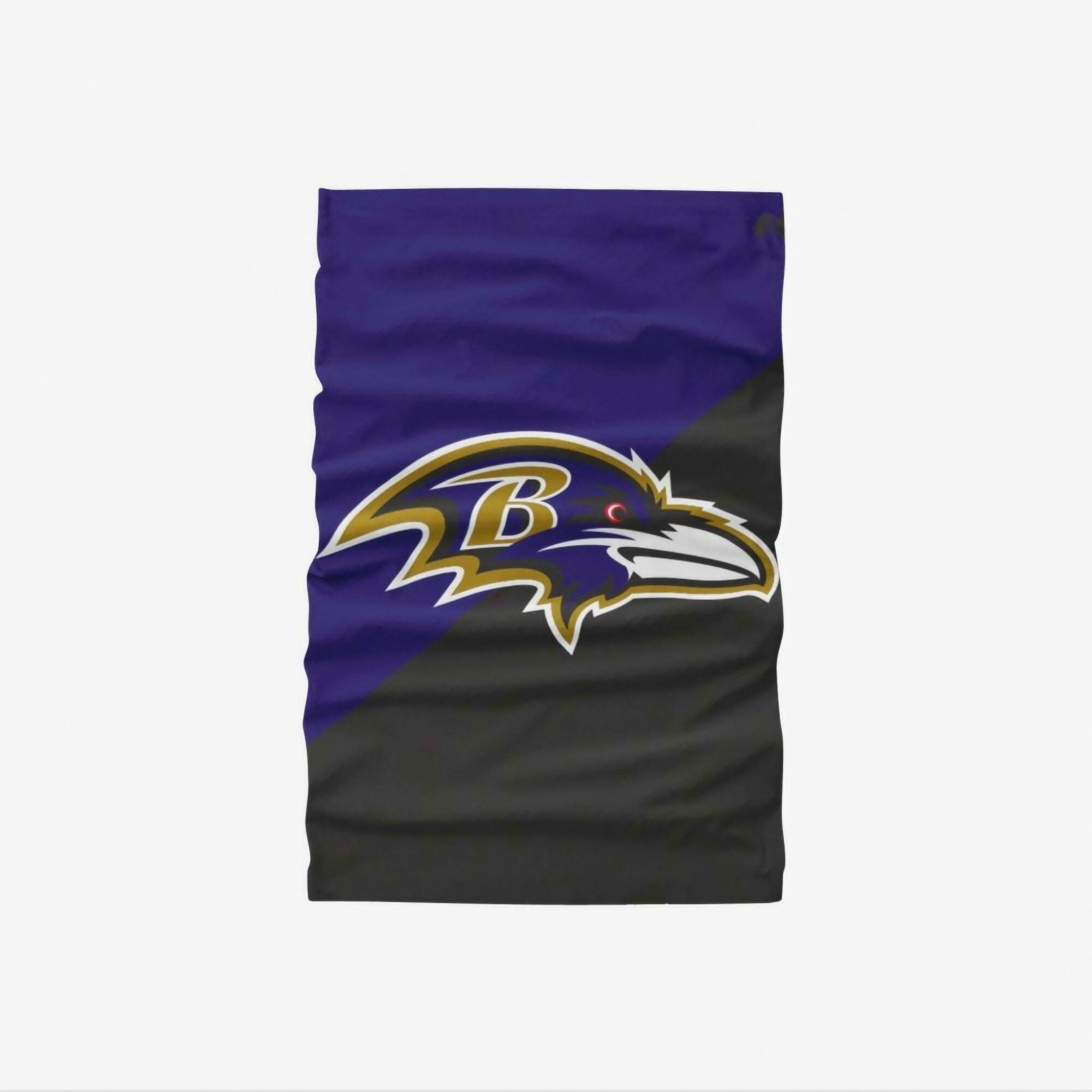 Baltimore Ravens Colour Block Big Logo Gaiter Scarf Forever Collectibles