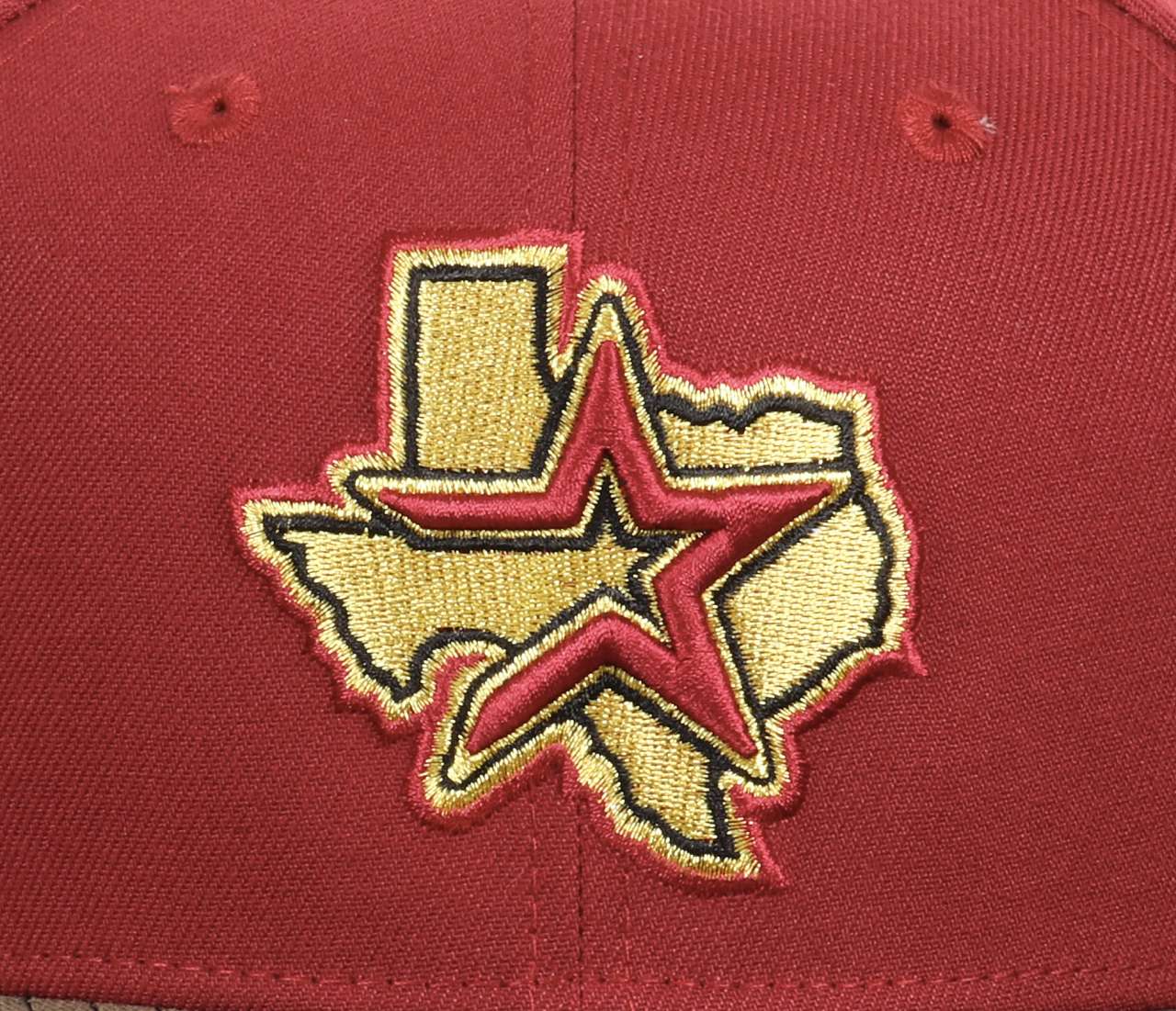 Houston Astros MLB Inaugural Season 2000 Minute Maid Park Red Woodland Camo 59Fifty Basecap New Era