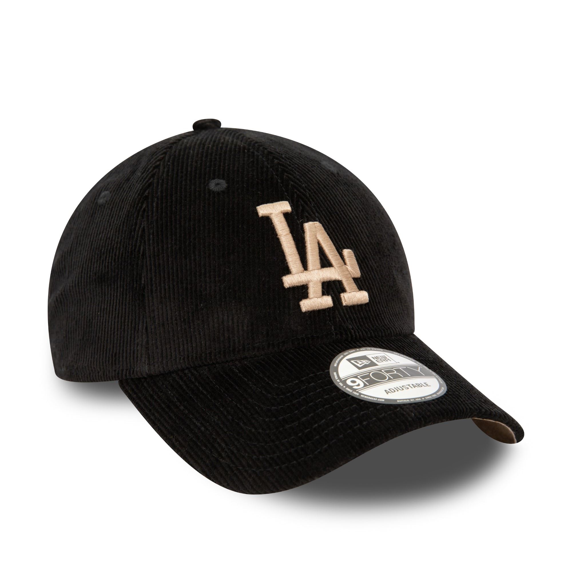 Los Angeles Dodgers MLB Cord Schwarz Verstellbare 9Forty Cap New Era