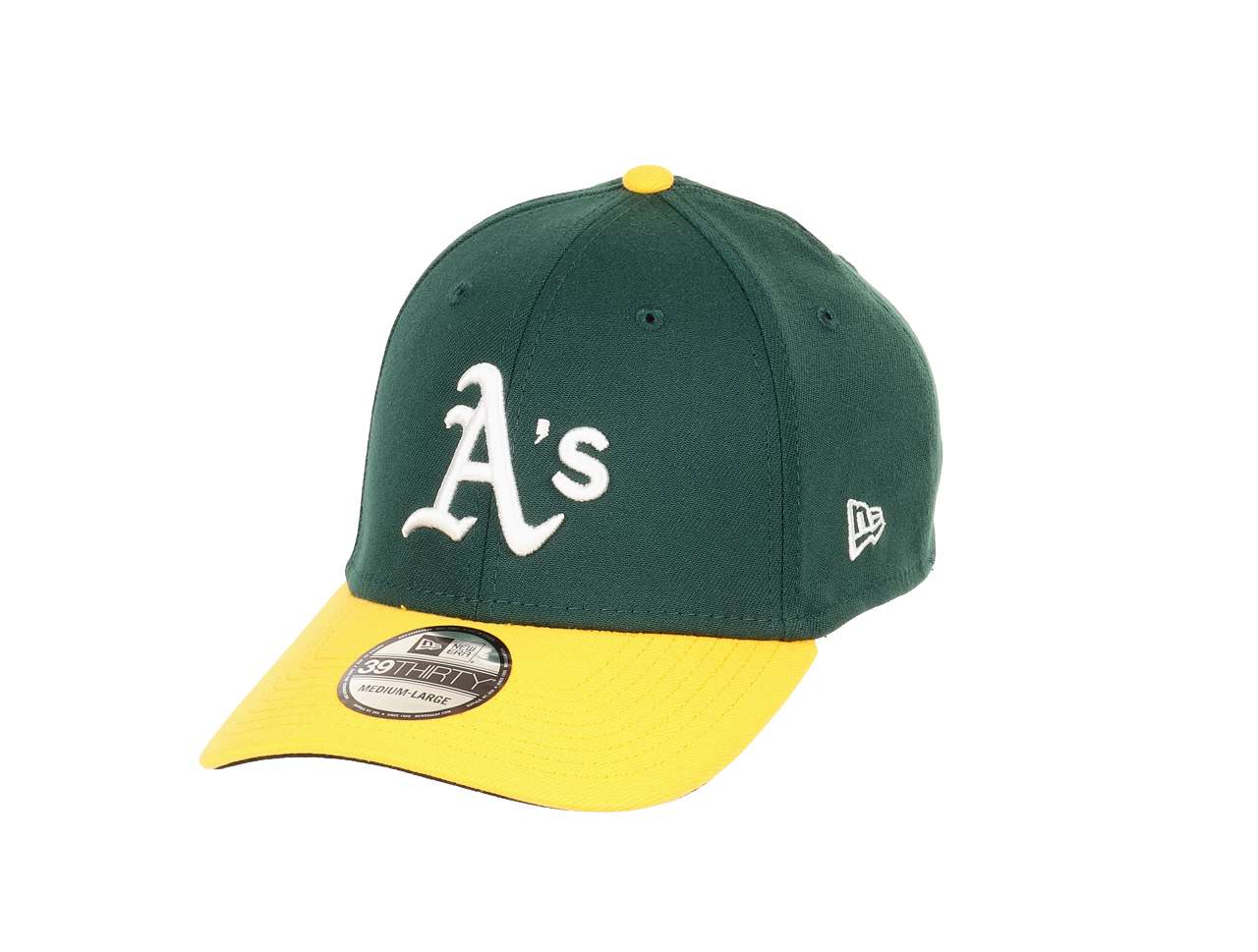 Oakland Athletics MLB Two Tone Green Gold 39Thirty Stretch Cap New Era