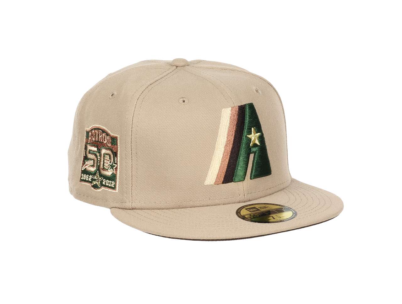 Houston Astros MLB Cooperstown 50th Anniversary Camel 59Fifty Basecap New Era