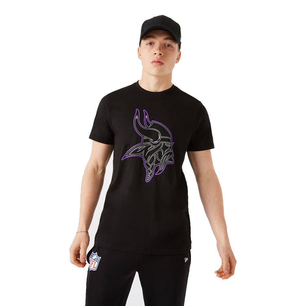 Minnesota Vikings NFL Jersey Outline Logo Tee T-Shirt New Era