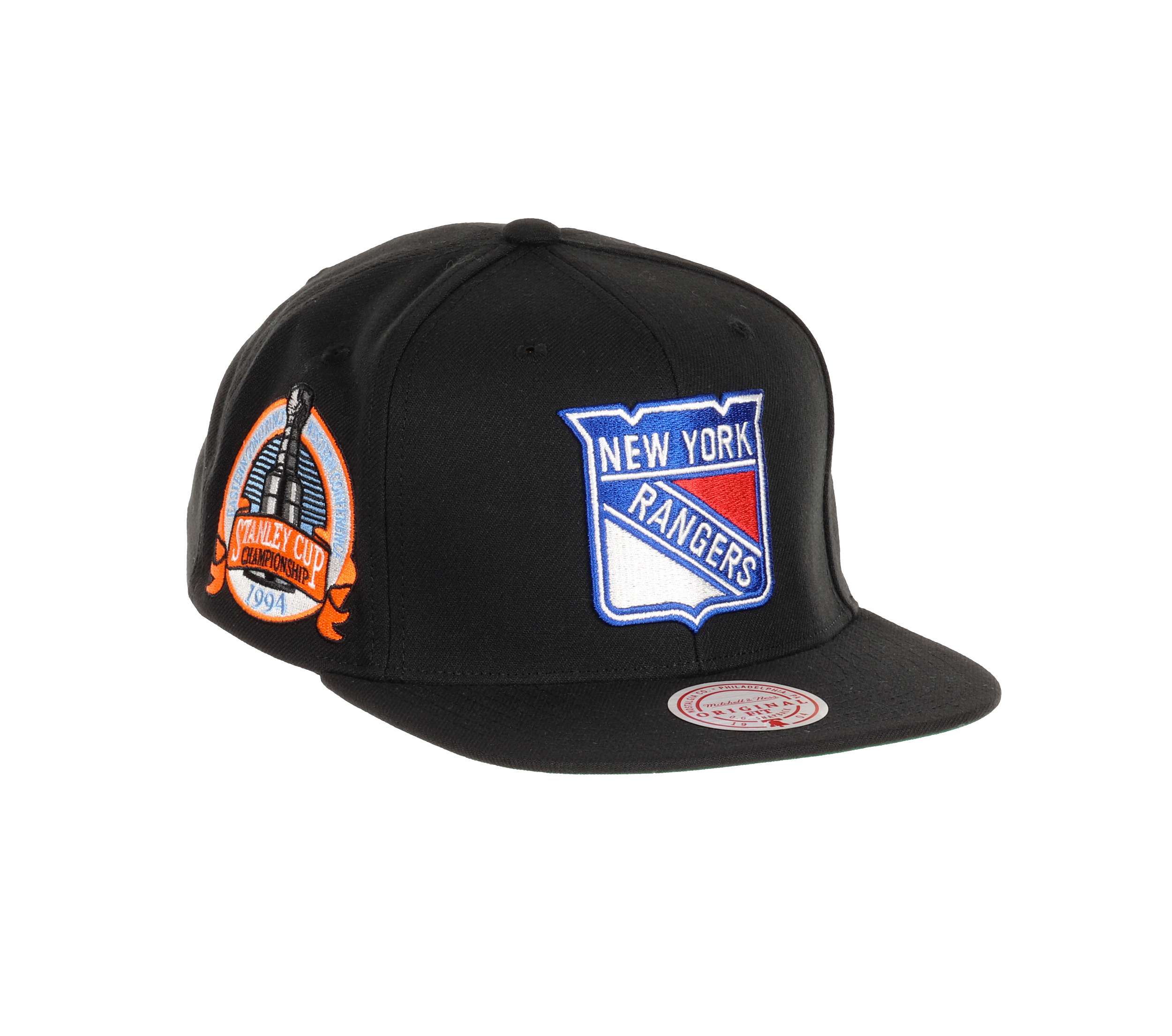 New York Rangers NHL Top Spot Original Fit Black Adjustable Snapback Cap Mitchell & Ness