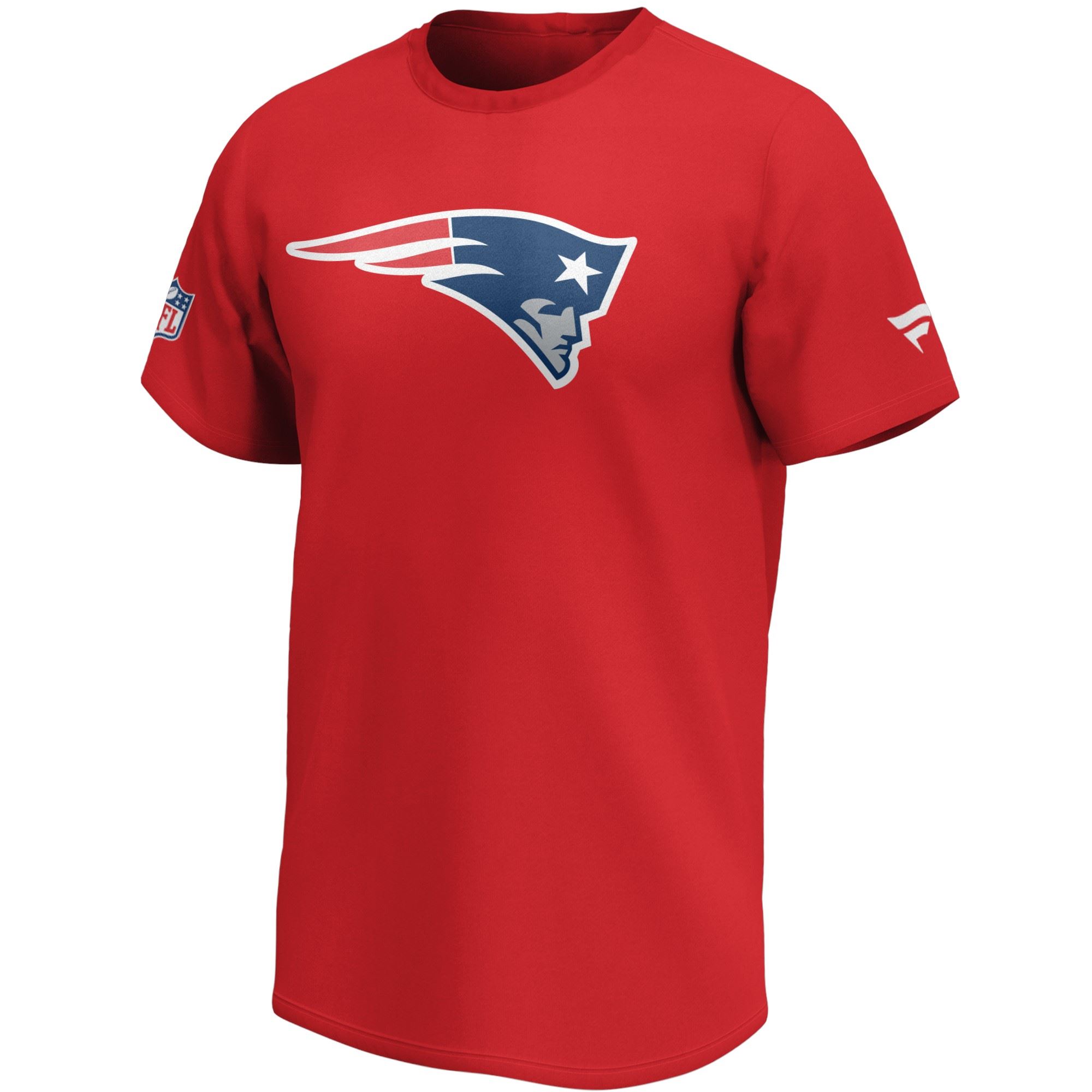 New England Patriots Red NFL Mid Essentials Crest T-Shirt Fanatics