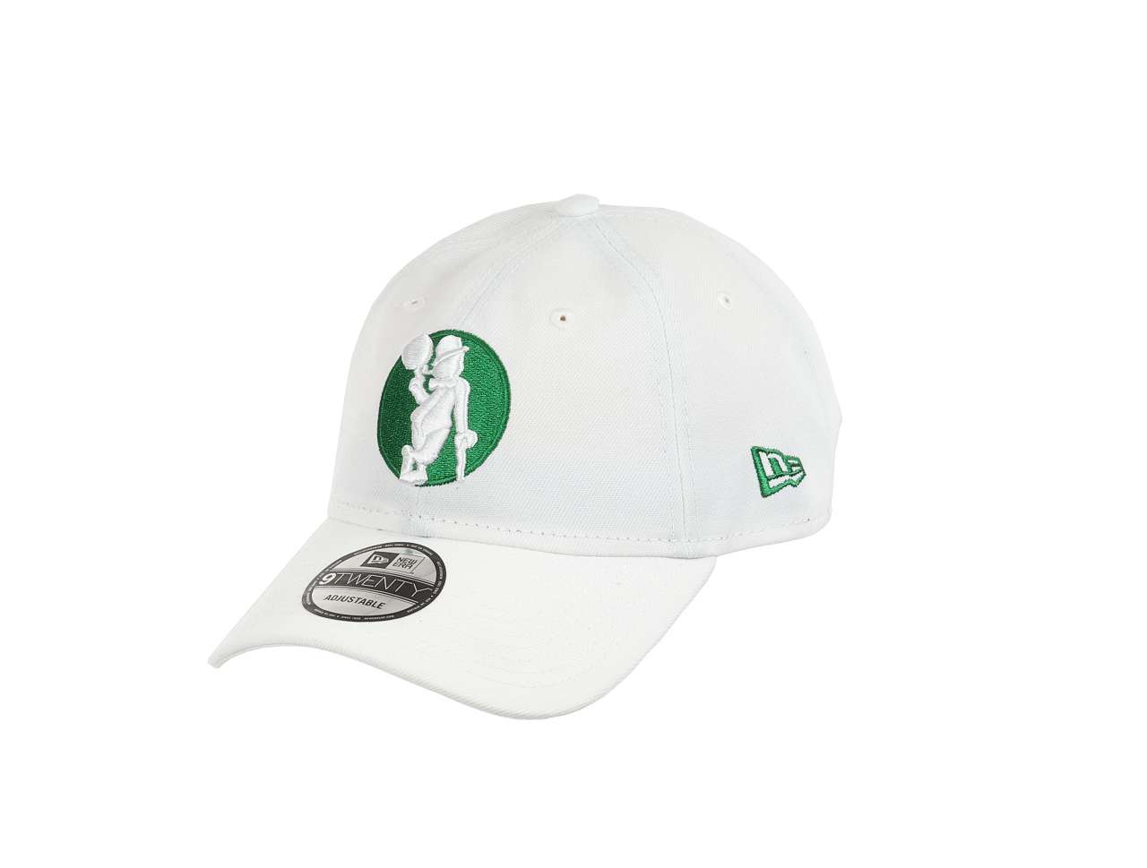 Boston Celtics NBA Team White Green 9Twenty Unstructured Strapback Cap New Era