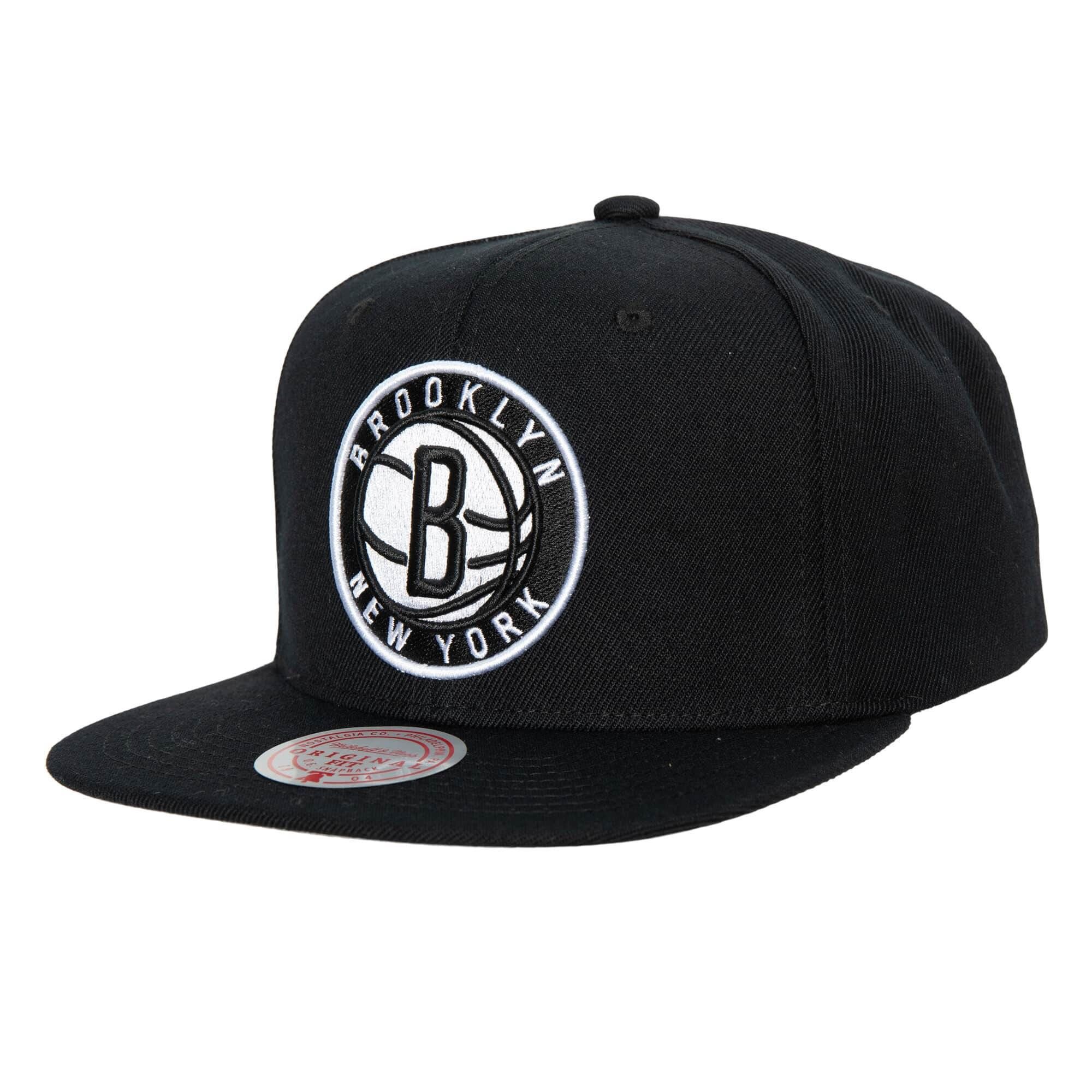 Brooklyn Nets NBA Team Ground 2.0 Original Fit Schwarz Verstellbare Snapback Cap Mitchell & Ness