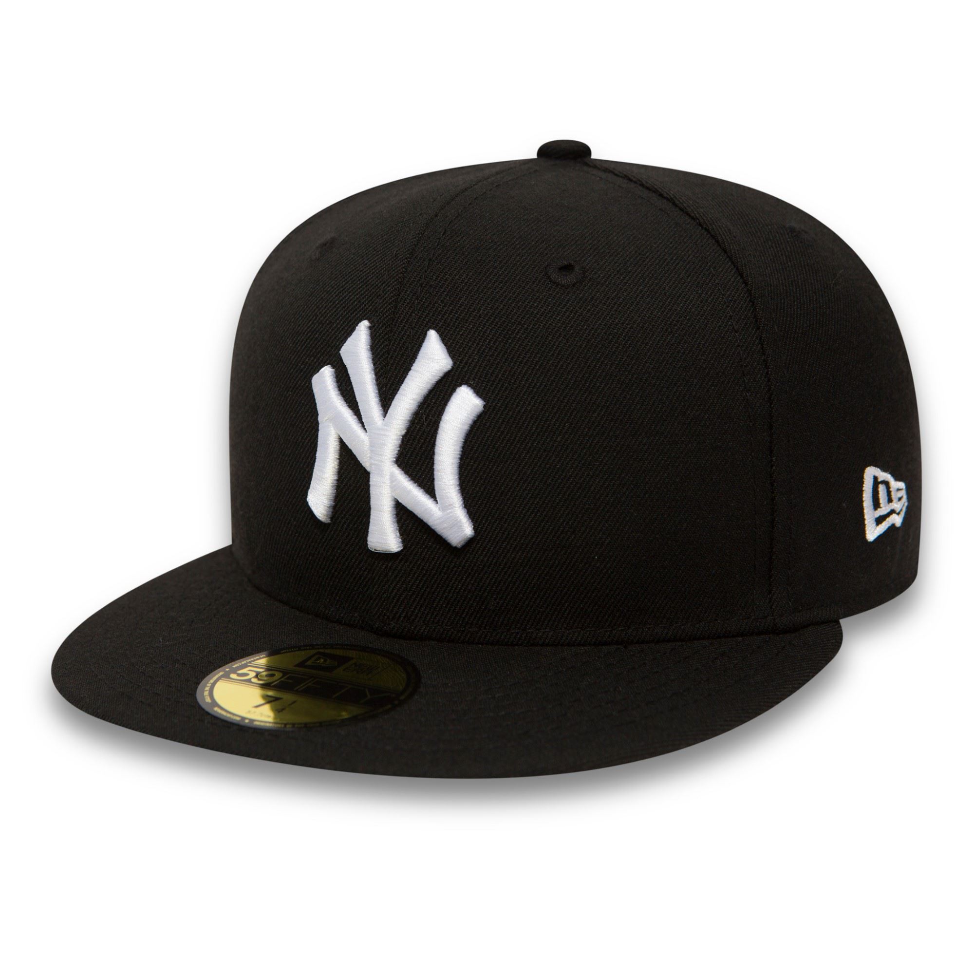 New York Yankees MLB Basic Black Base Black White 59Fifty Cap New Era