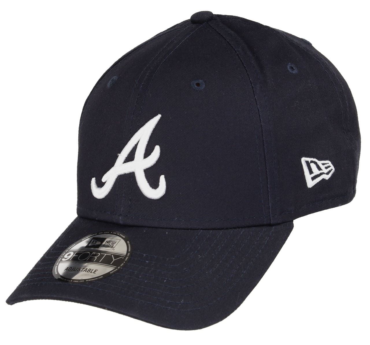 Atlanta Braves MLB Rear Logo Navy/ White 9Forty Adjustable Cap New Era