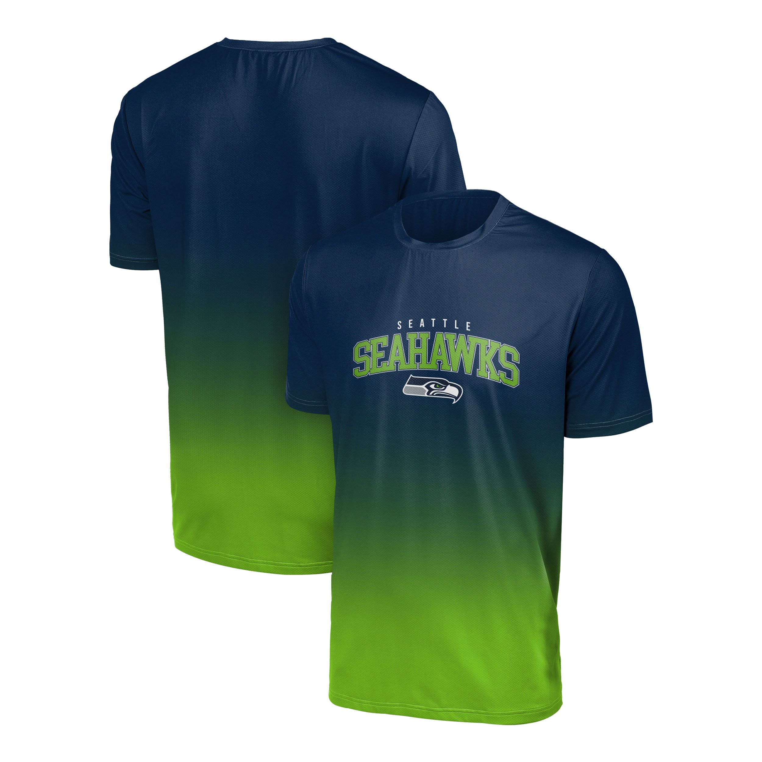 Seattle Seahawks NFL Gradient Mesh Jersey Short Sleeve Herren T-Shirt Foco