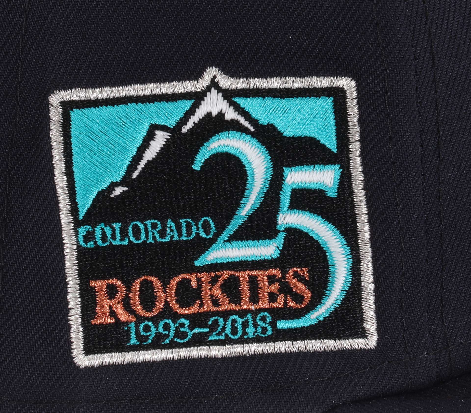 Colorado Rockies MLB Sidepatch 25th Anniversary Navy 59Fifty Basecap New Era